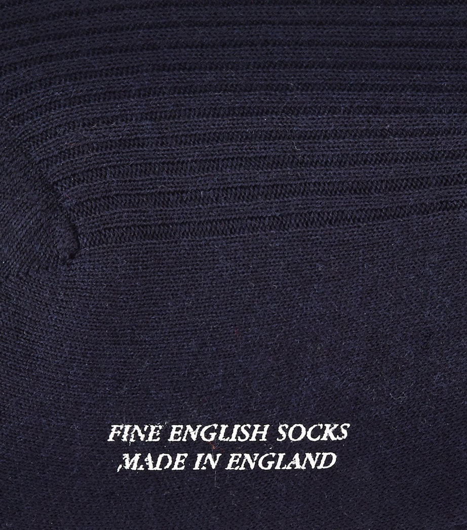 Ribbed Socks NAVY Image 2