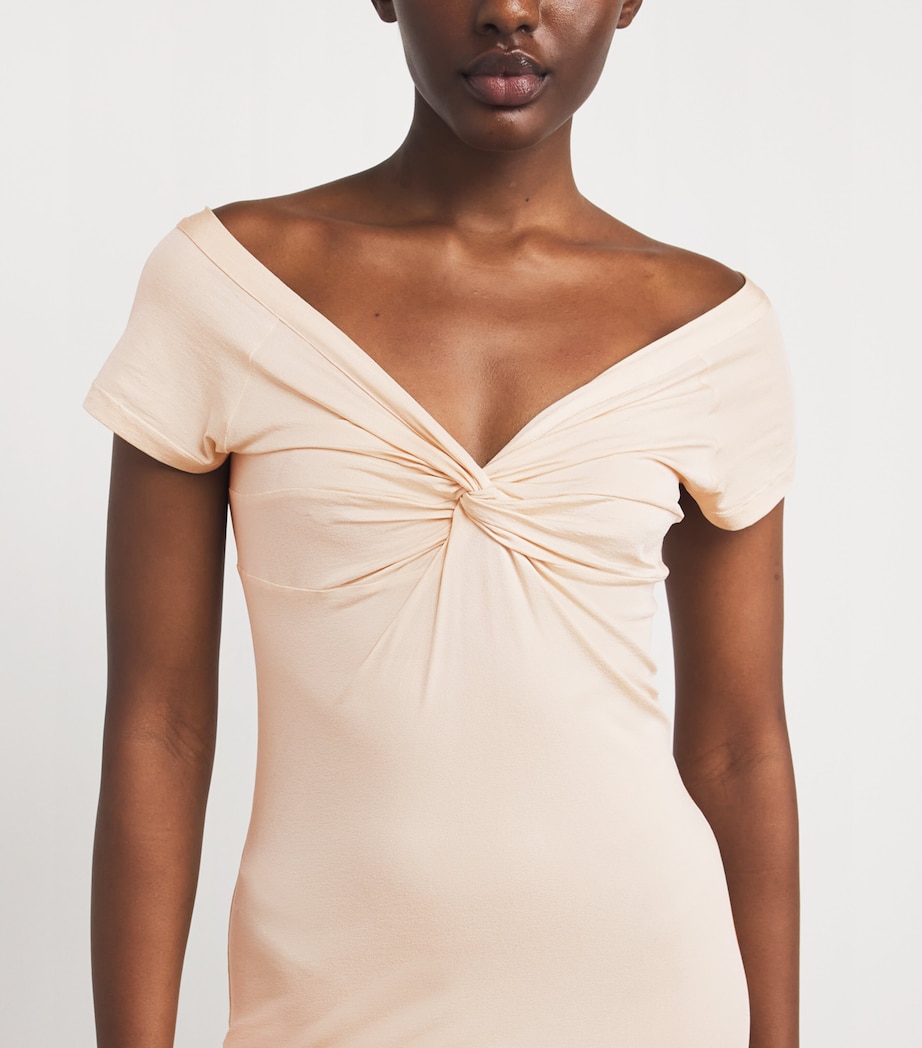 Jersey Florence Midi Slip Dress PINK Image 6
