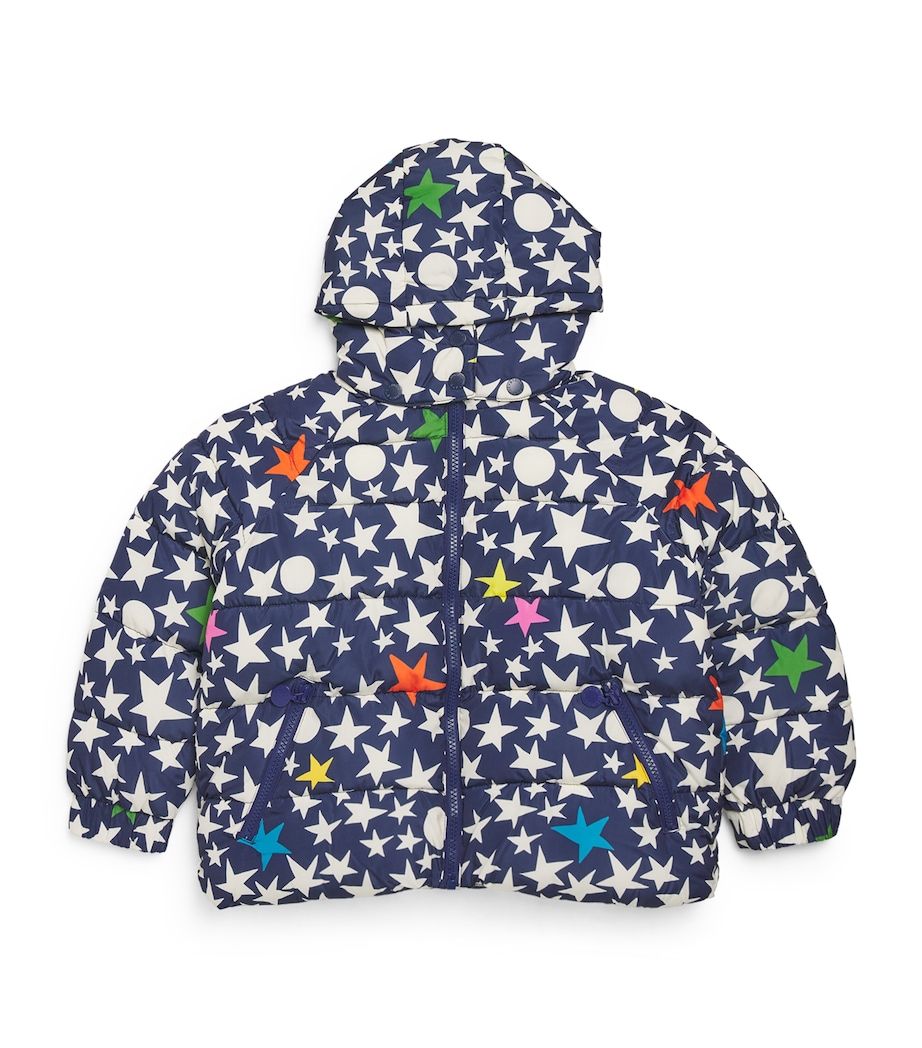 Star Print Puffer Jacket (3-14+ Years) 667MCBLU/MULTI Image 1