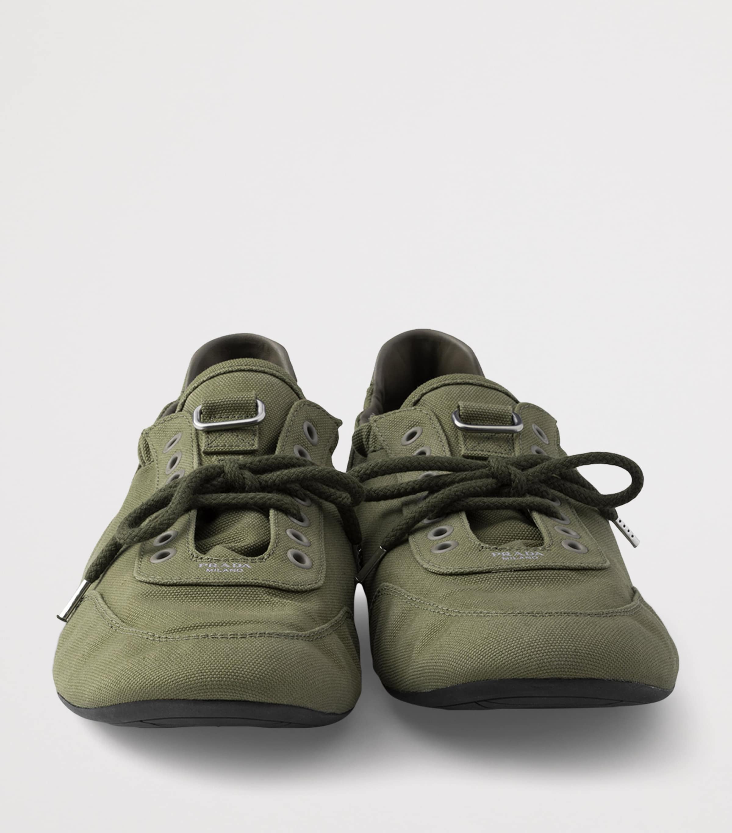 Prada Canvas Collapse Sneakers Image 7