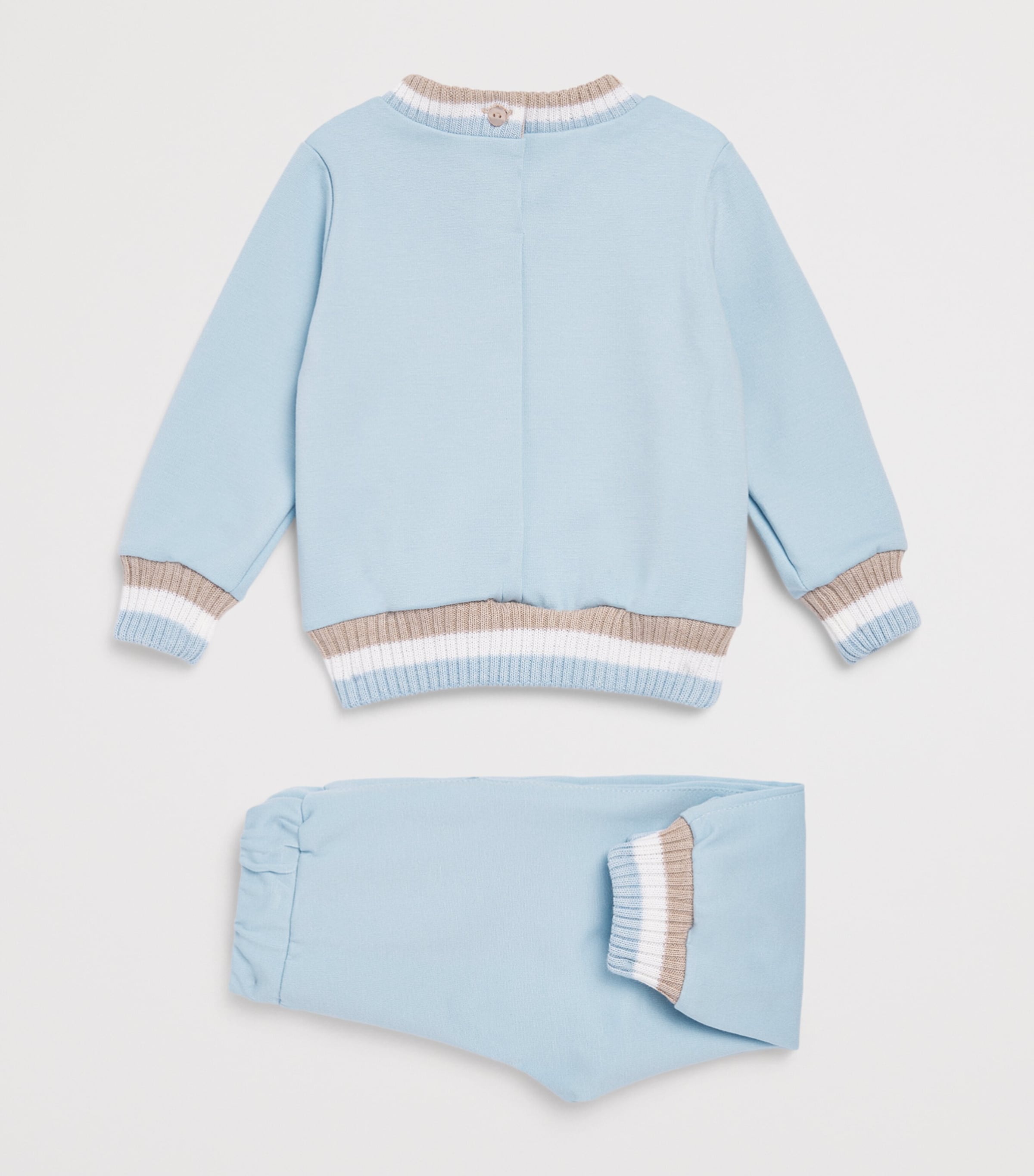 Bimbalo Knitted Sweater and Leggings Set (3-24 Months) Pale Blue Image 2