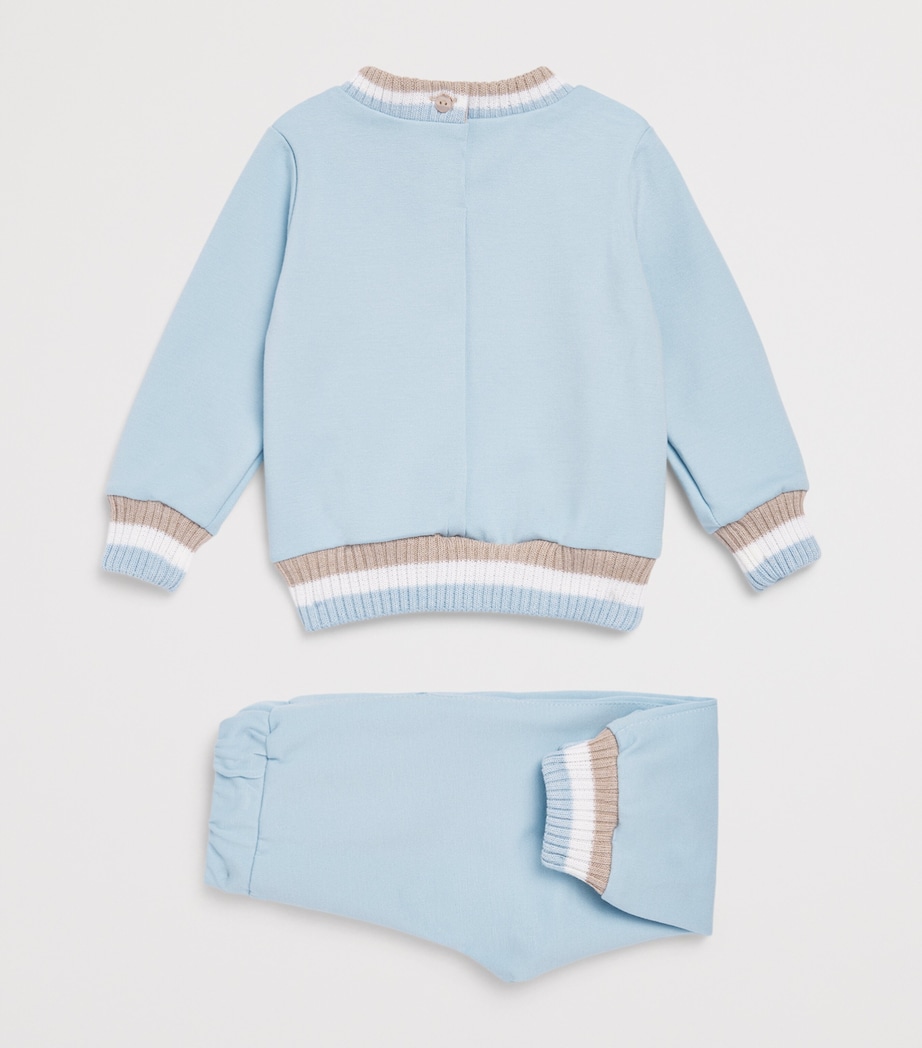 Bimbalo Knitted Sweater and Leggings Set (3-24 Months) Pale Blue Image 2