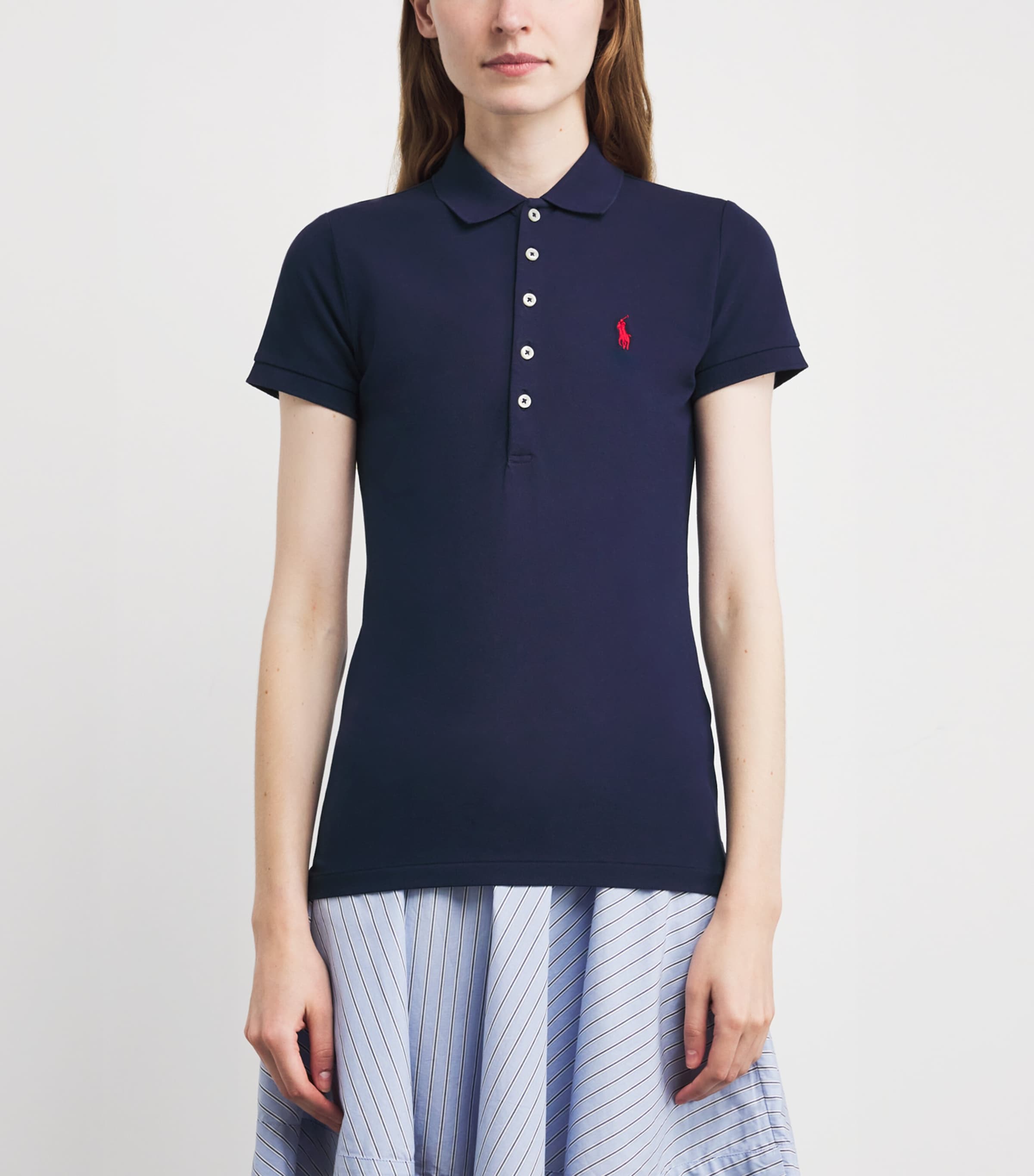 Stretch-Cotton Julie Polo Shirt NEWPORT NAVY Image 5