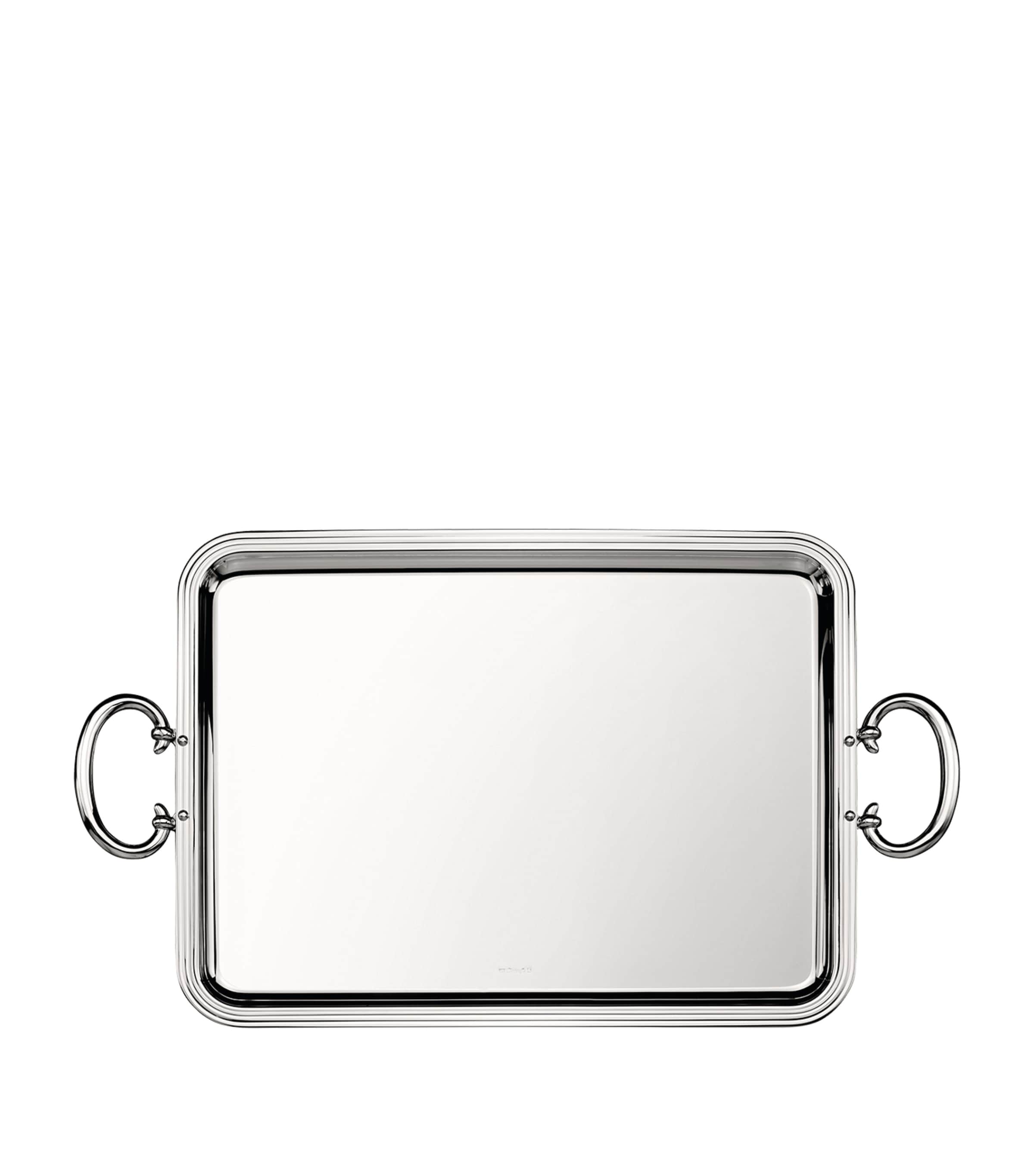 Christofle Silver-plated Albi Handled Tray In Silver