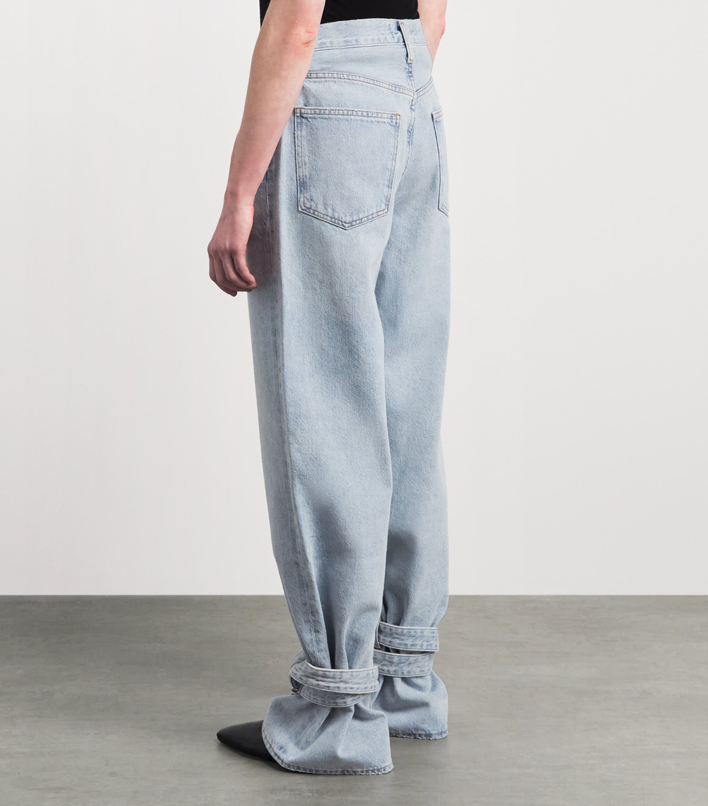 AGOLDE Womens Cinched-Hem Jeans Custom Image 5