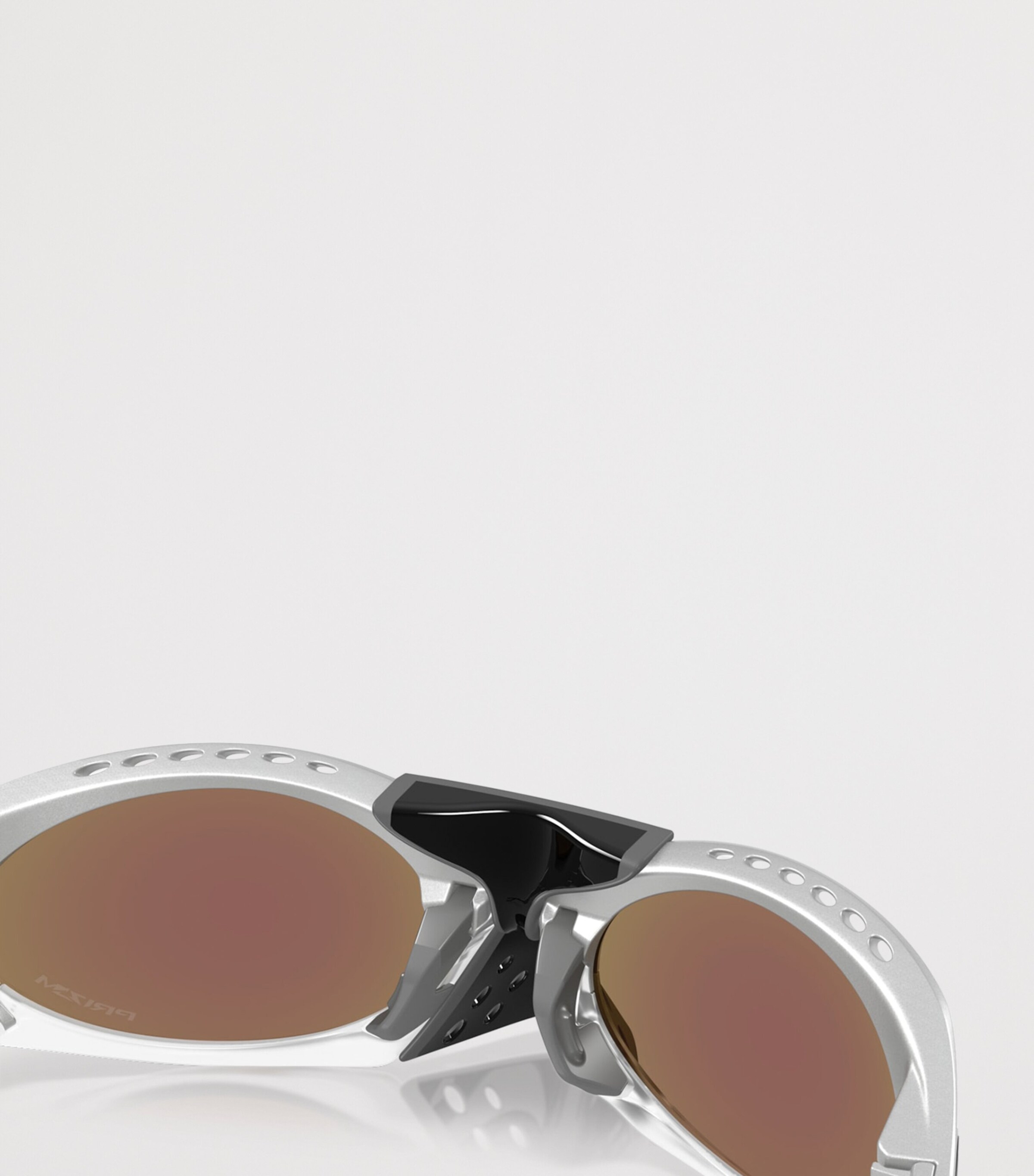 Oakley Plantaris Oval Sunglasses Silver Image 8