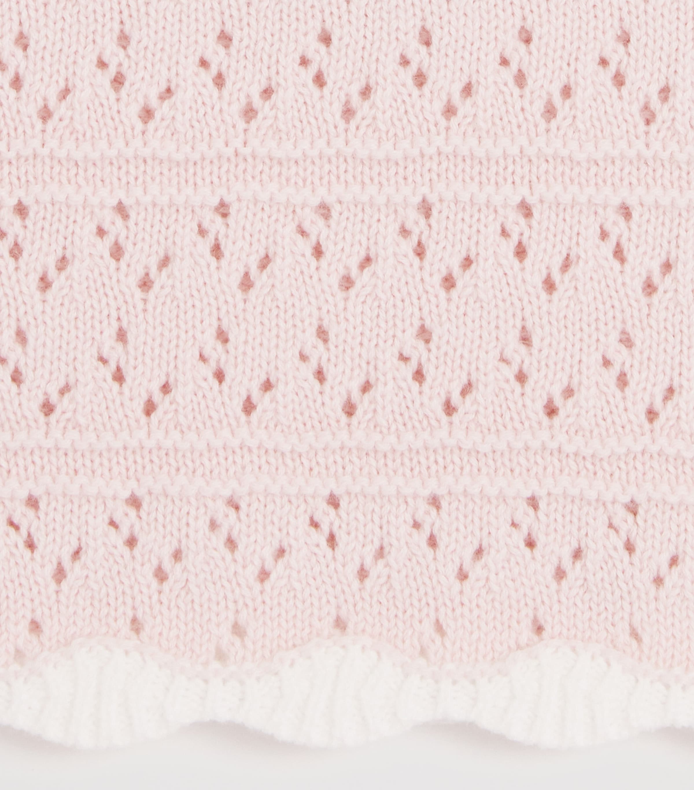 Cotton Crochet Top and Shorts Set (3 Months-4 Years) 31ROSE PÂLE Image 4