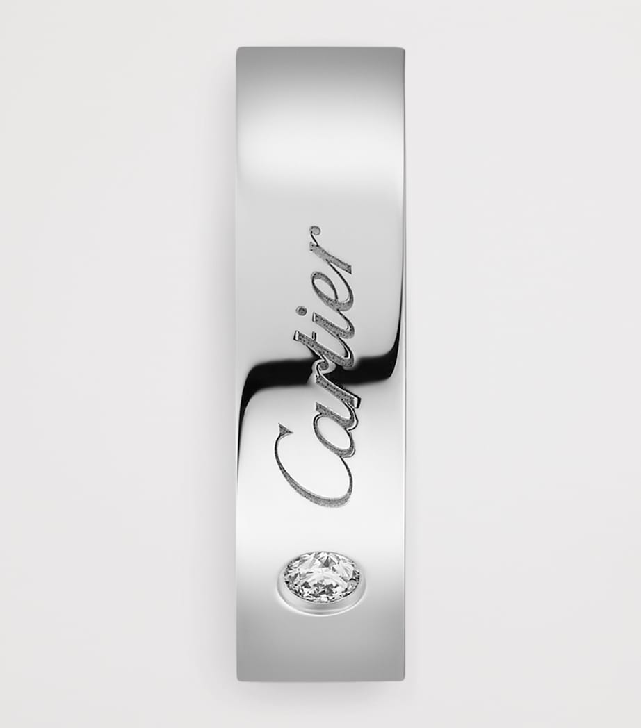 Cartier Platinum and Diamond C de Cartier Wedding Band (5mm) Platinum Image 4