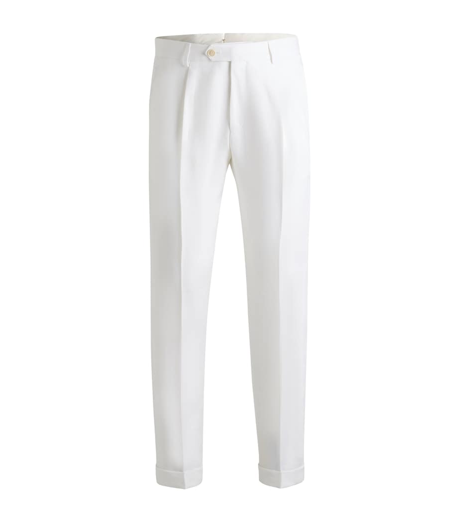 Linen Tailored Trousers 100 Image 1