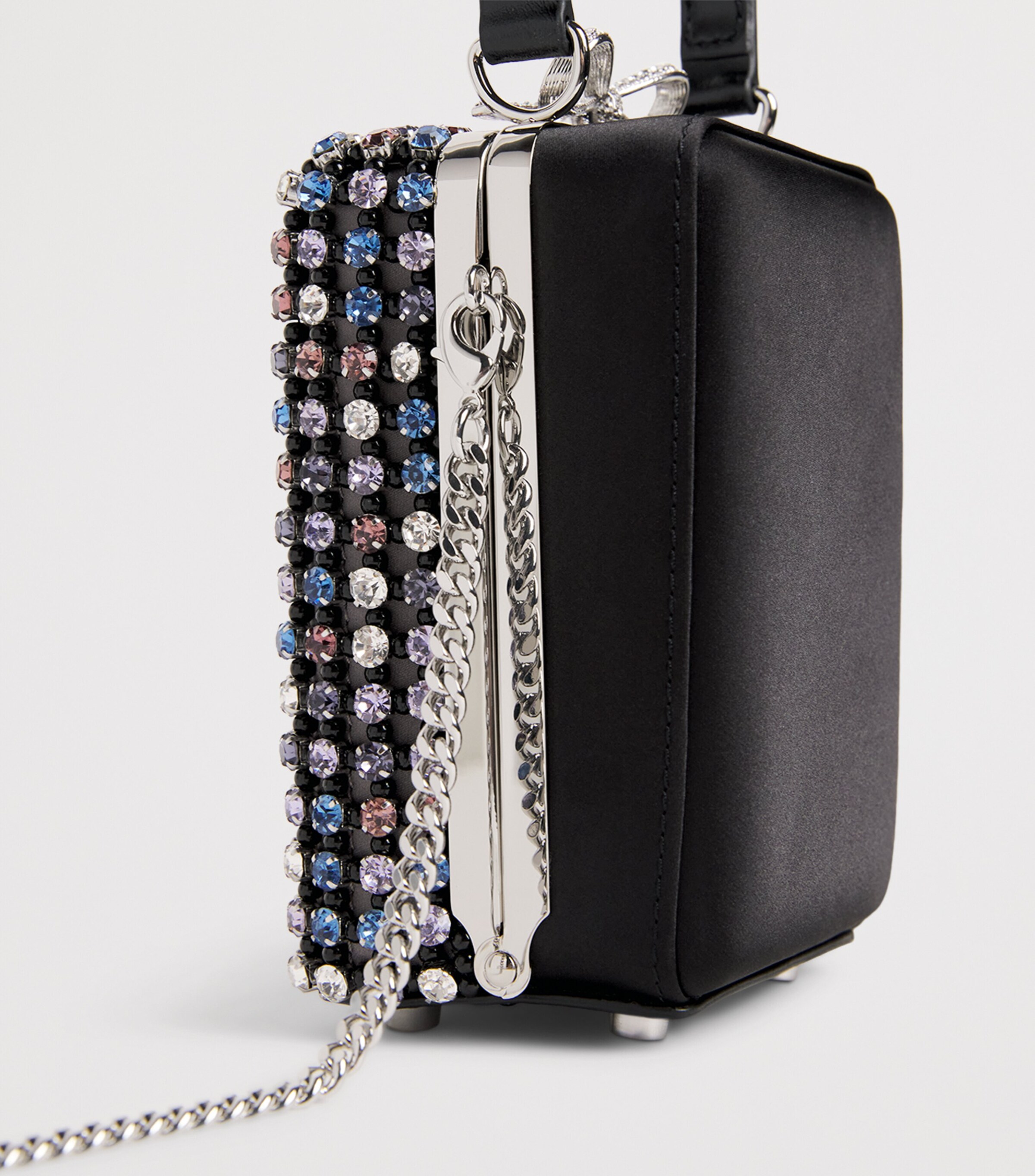 Mini Crystal-Embellished Top-Handle Bag MULTI COLOURED Image 4