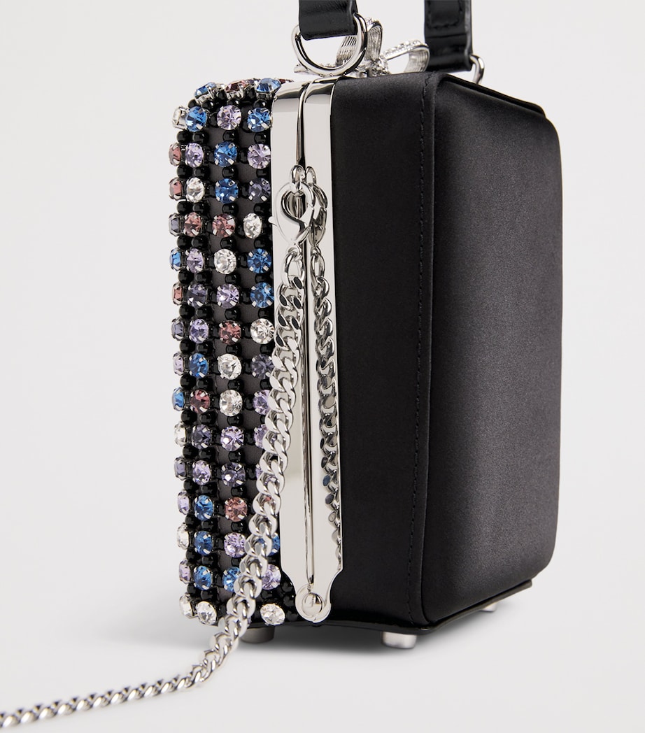 Mini Crystal-Embellished Top-Handle Bag MULTI COLOURED Image 4