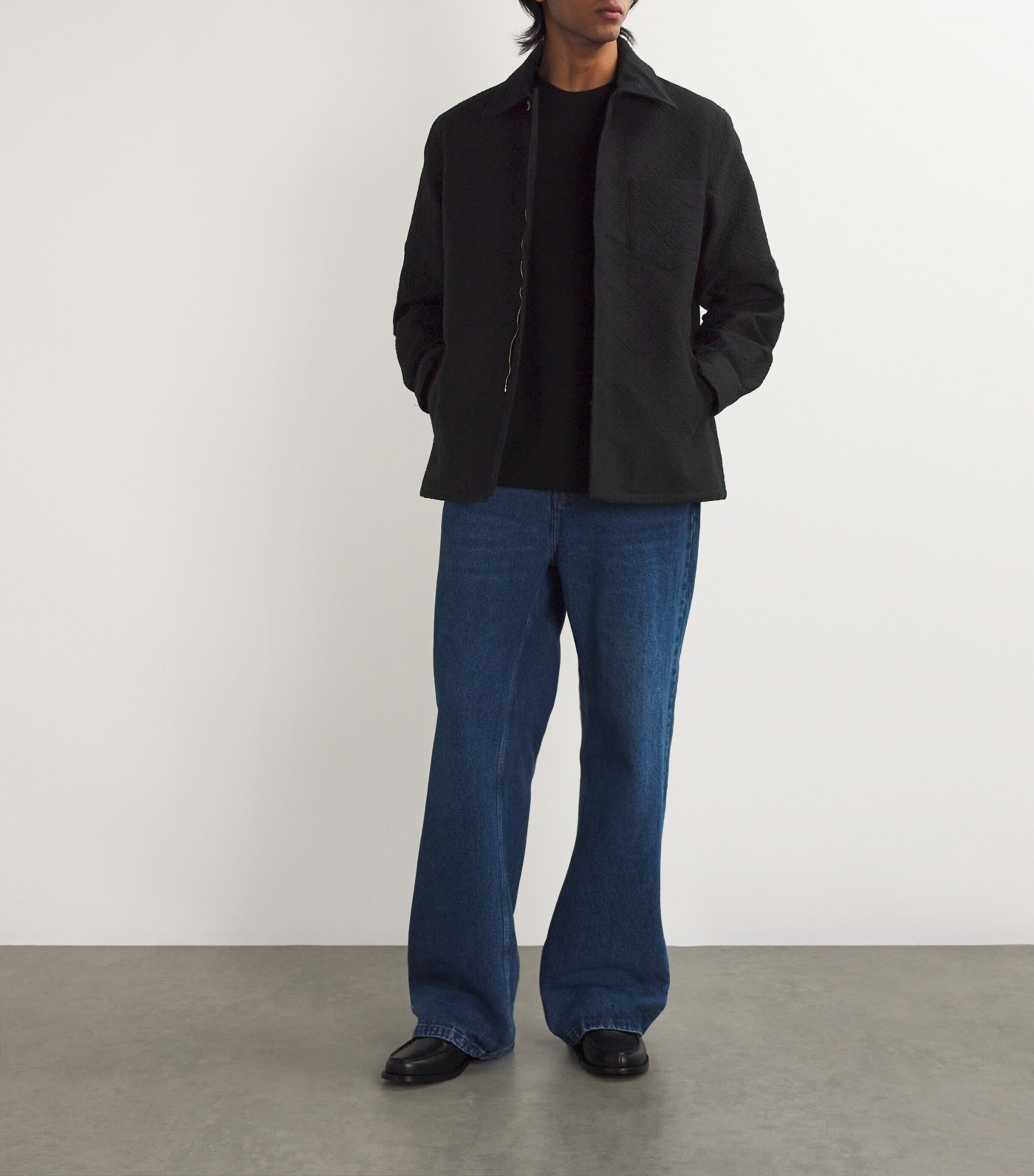 Jacquard Monogram Jacket BLACK Image 2