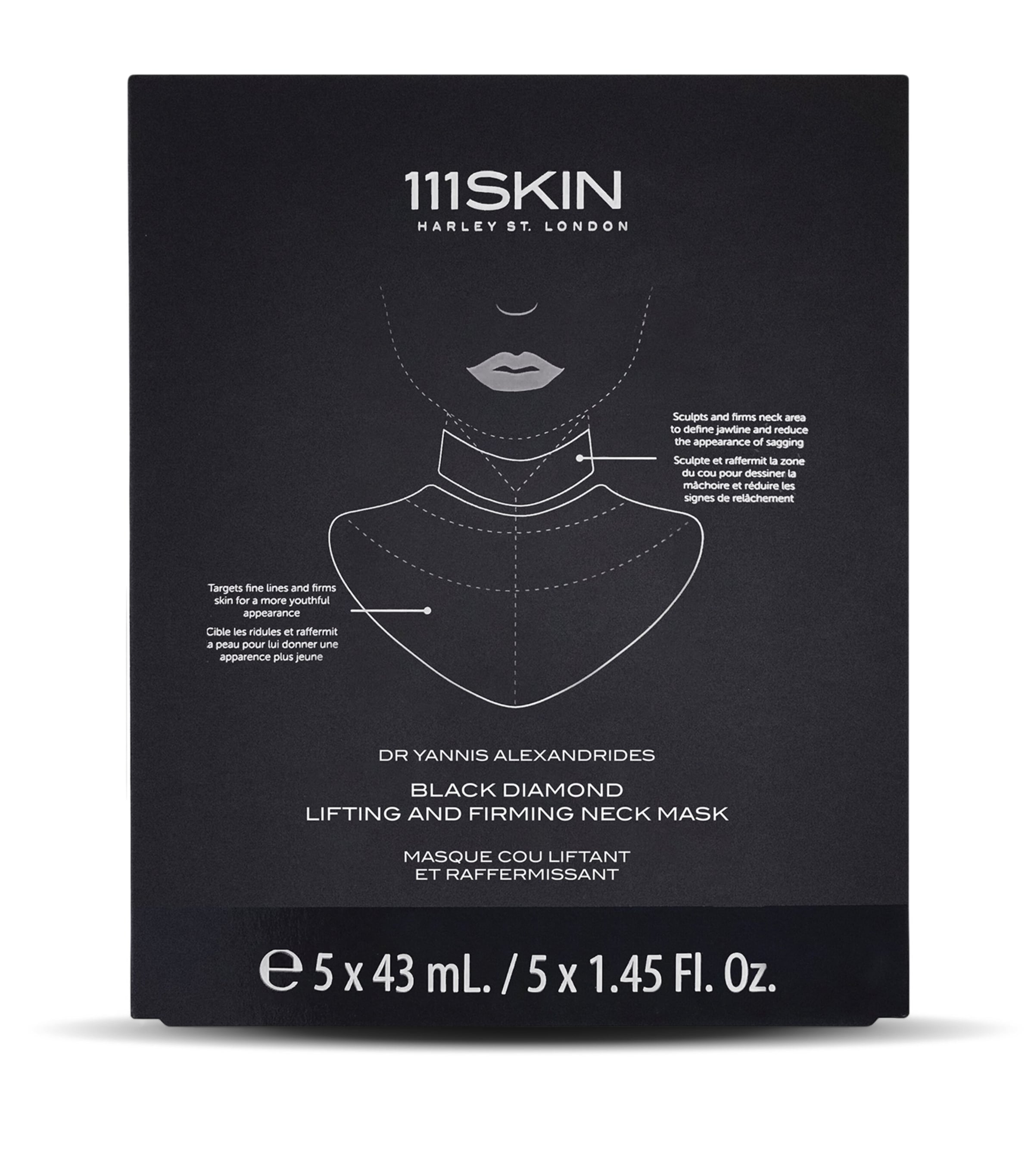 Celestial Black Diamond Lifting and Firming Treatment Neck Mask Set (5 x 43ml) NO COLOUR Image 2