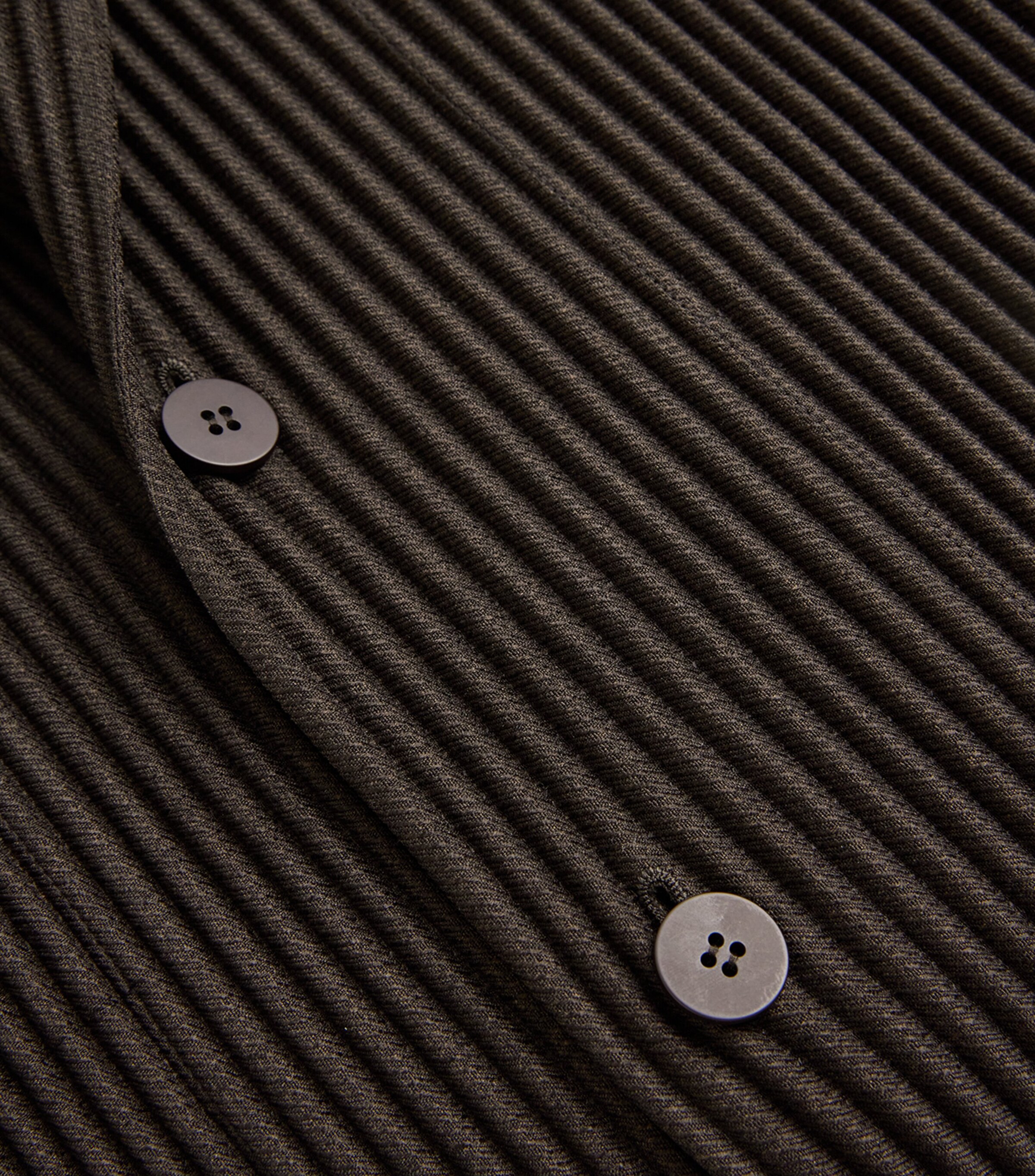 Homme Plissé Issey Miyake Mens Pleated Single-Breasted Blazer Brown Image 4
