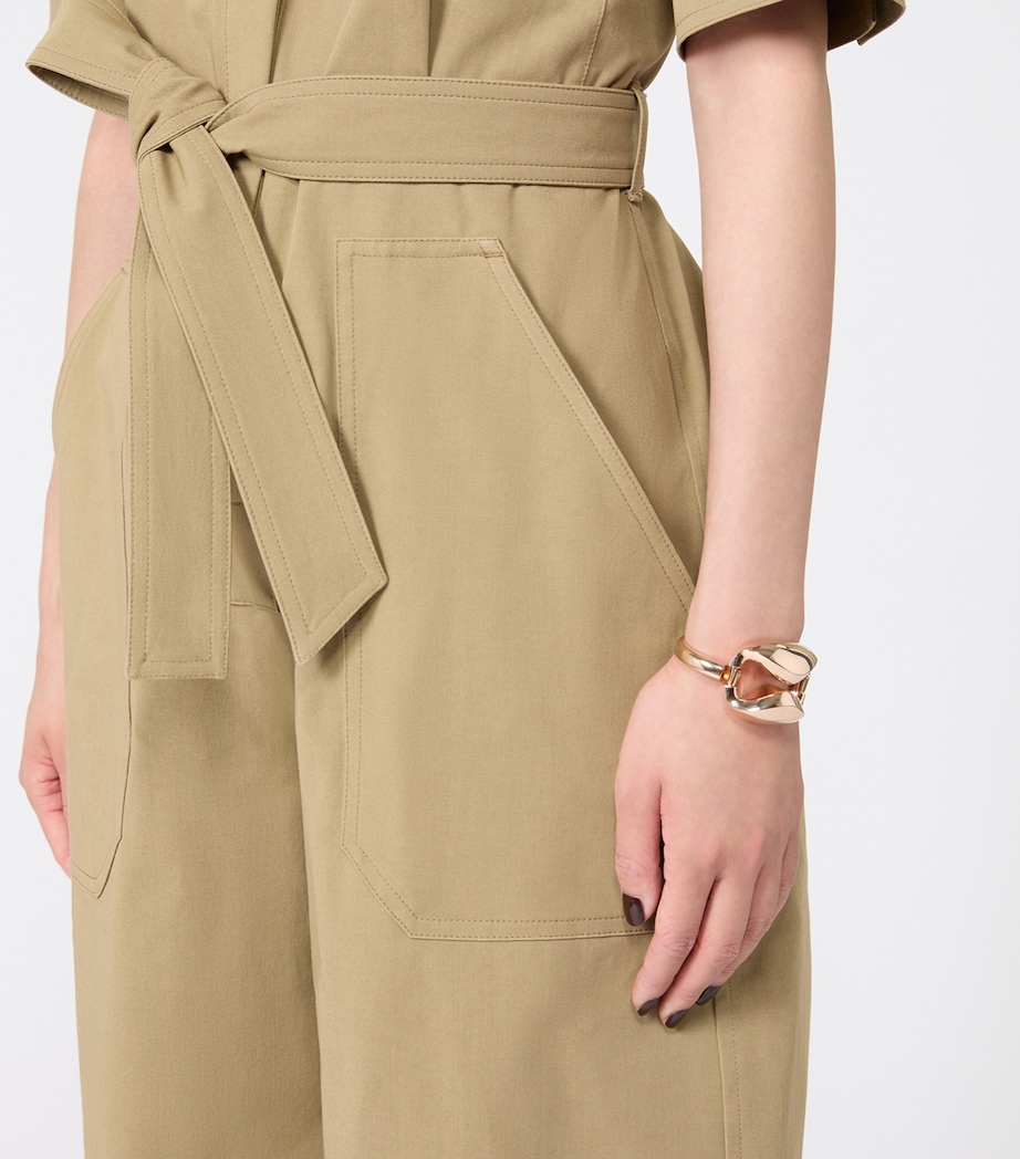 Max Mara Oversized Geometric Bracelet Bronze Image 2