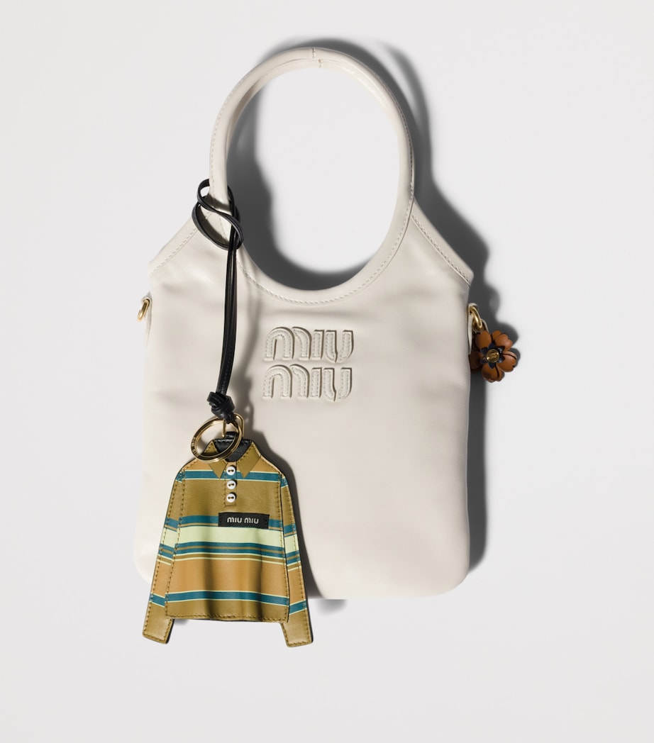 Miu Miu Leather Polo Shirt Keyring Image 2