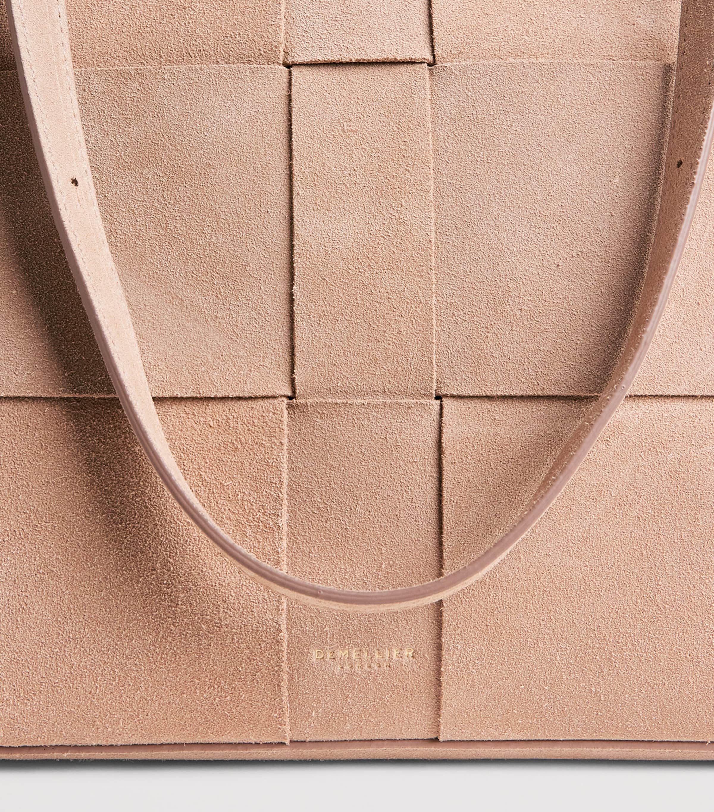 Demellier Suede The Florence Tote Bag Light Taupe Image 5