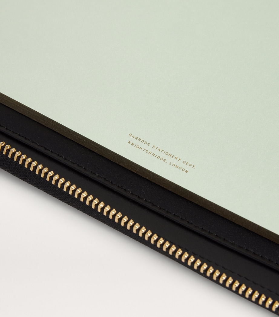Leather Writing Folder BLACK Image 3