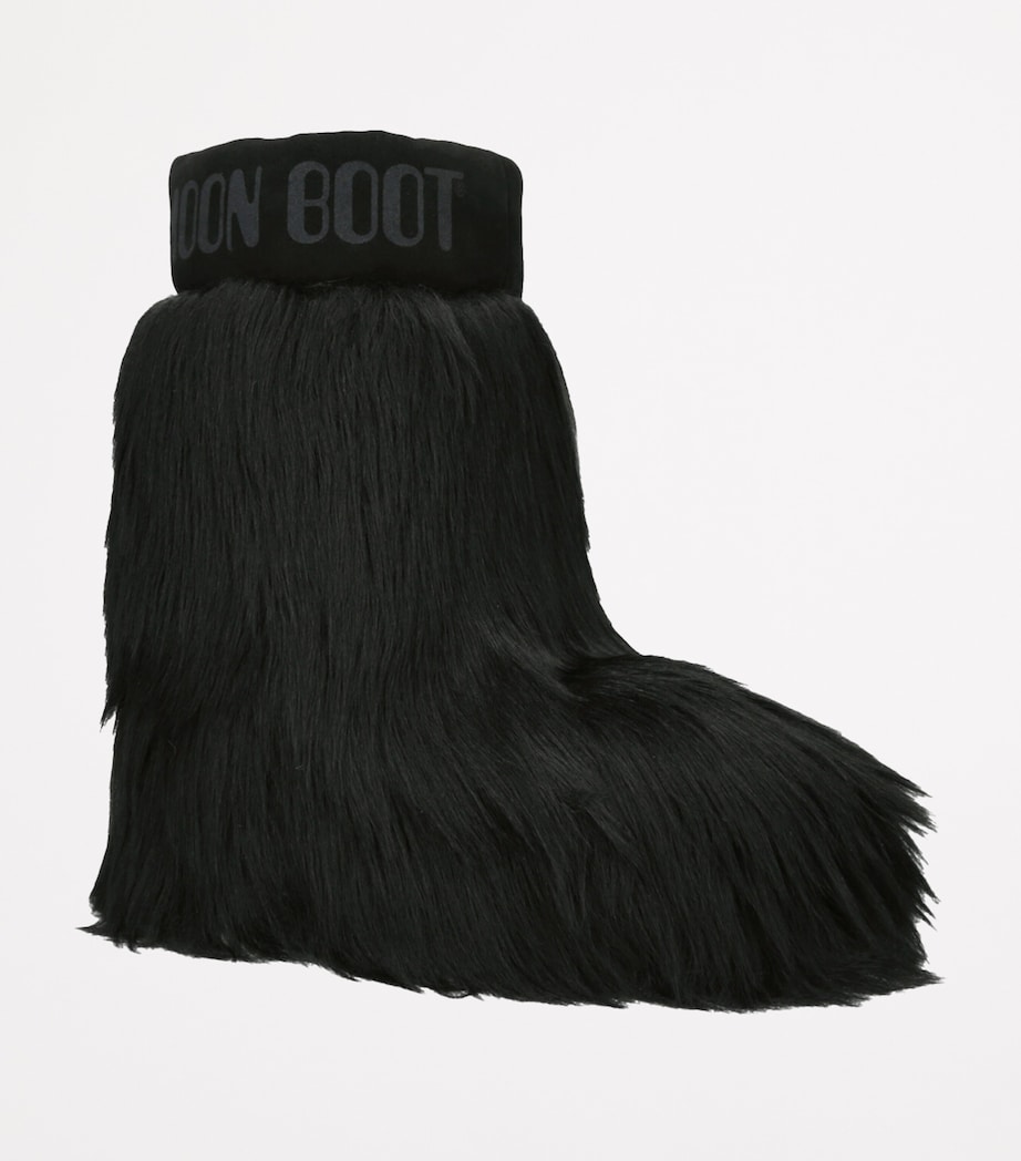 Faux Fur Icon Yeti Moon Boots BLACK Image 3