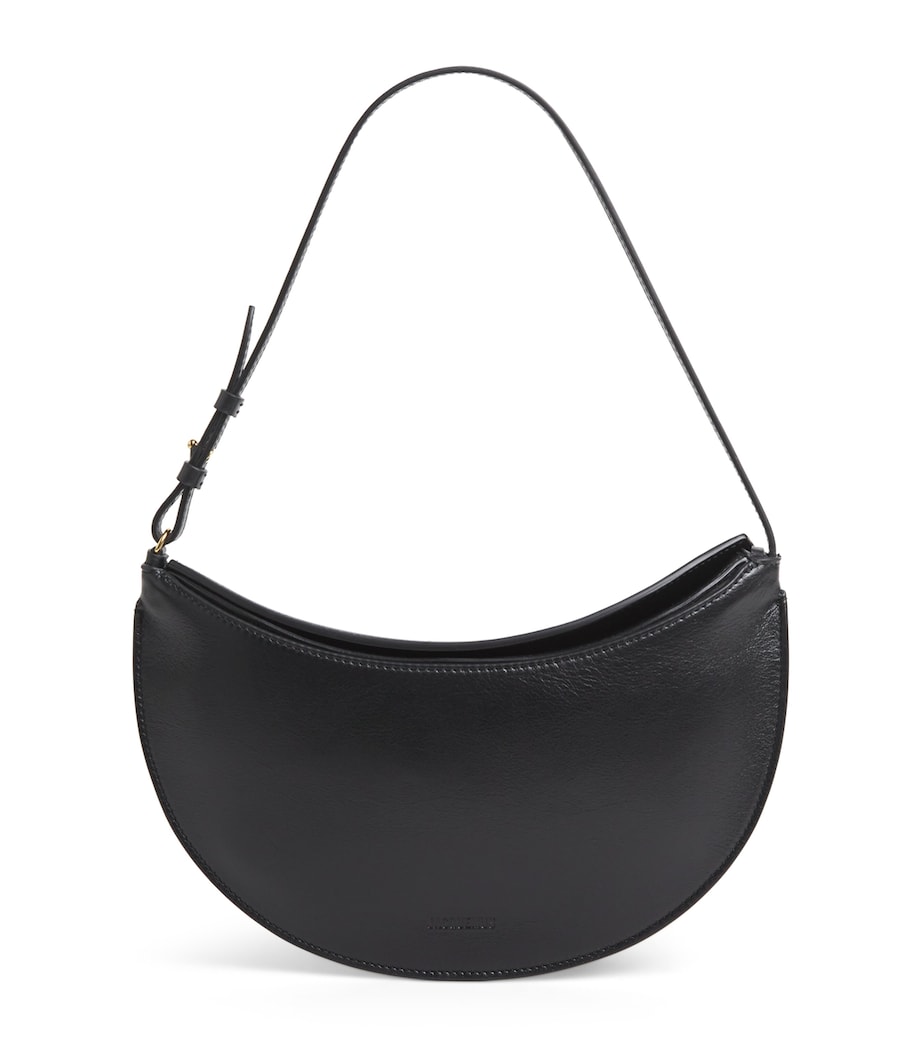 Small Leather Ovalo Shoulder Bag 990 BLACK Image 1
