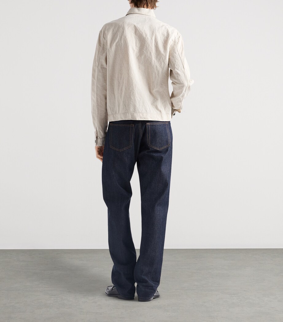 Chambray Cotton Triangle Jacket F0ABR Image 4