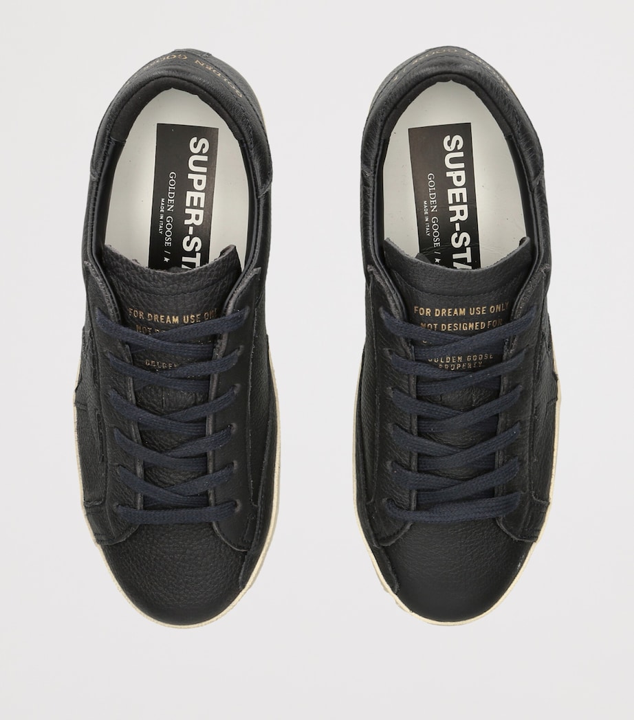 Golden Goose Leather Superstar Sneakers Navy Image 3