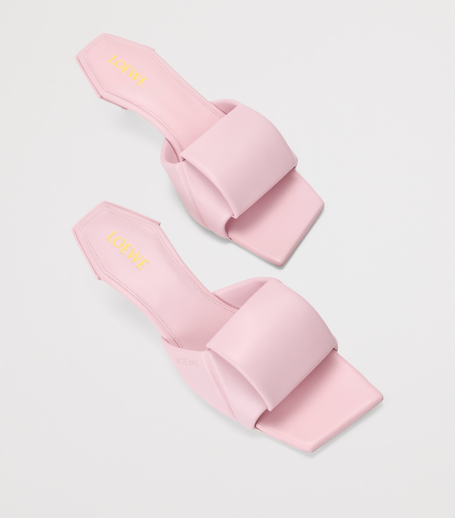 LOEWE Leather Origami Mules 45 Crystal Pink Image 4