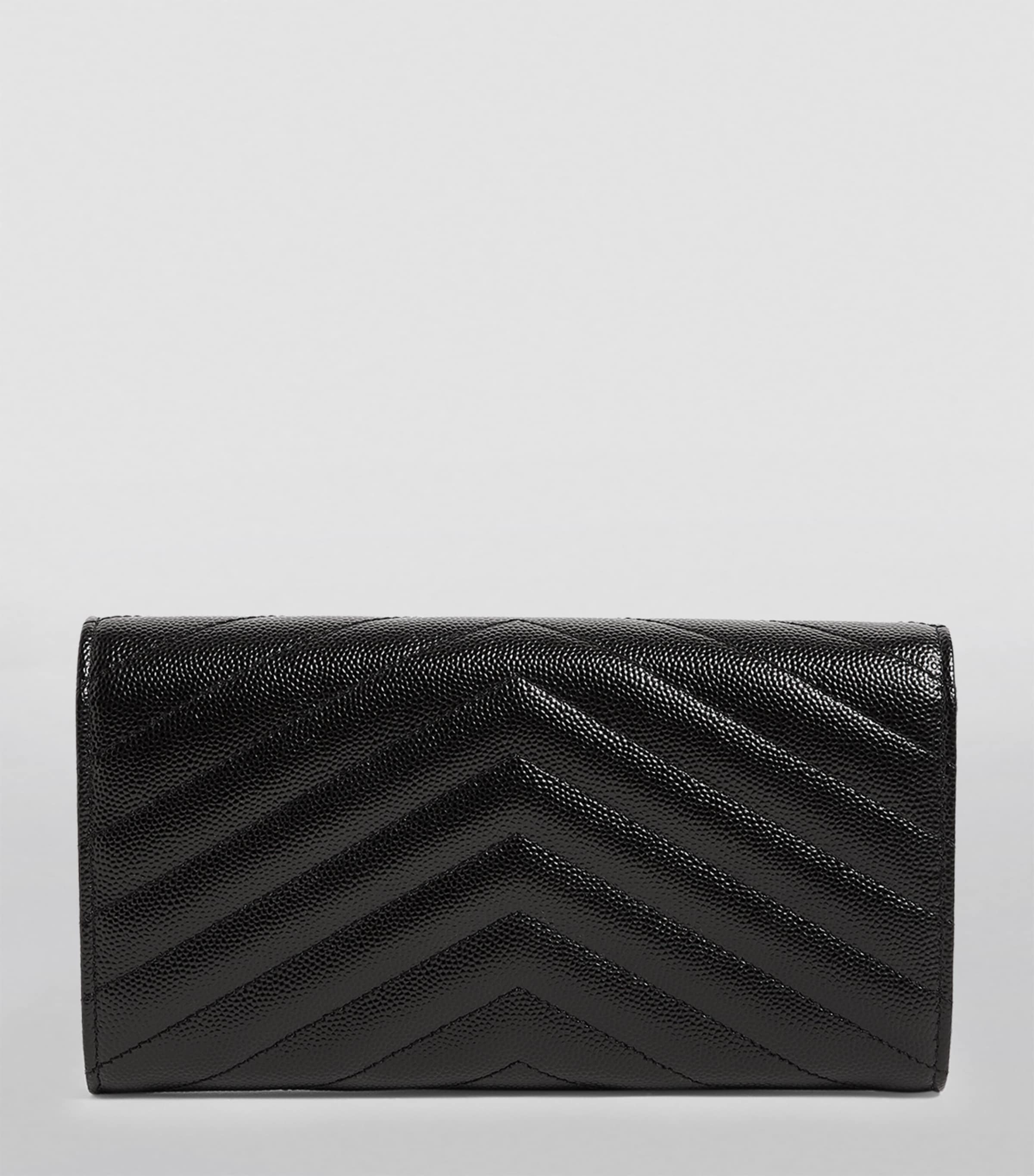Monogram Saint Laurent Matelassé Large Flap Wallet Image 2