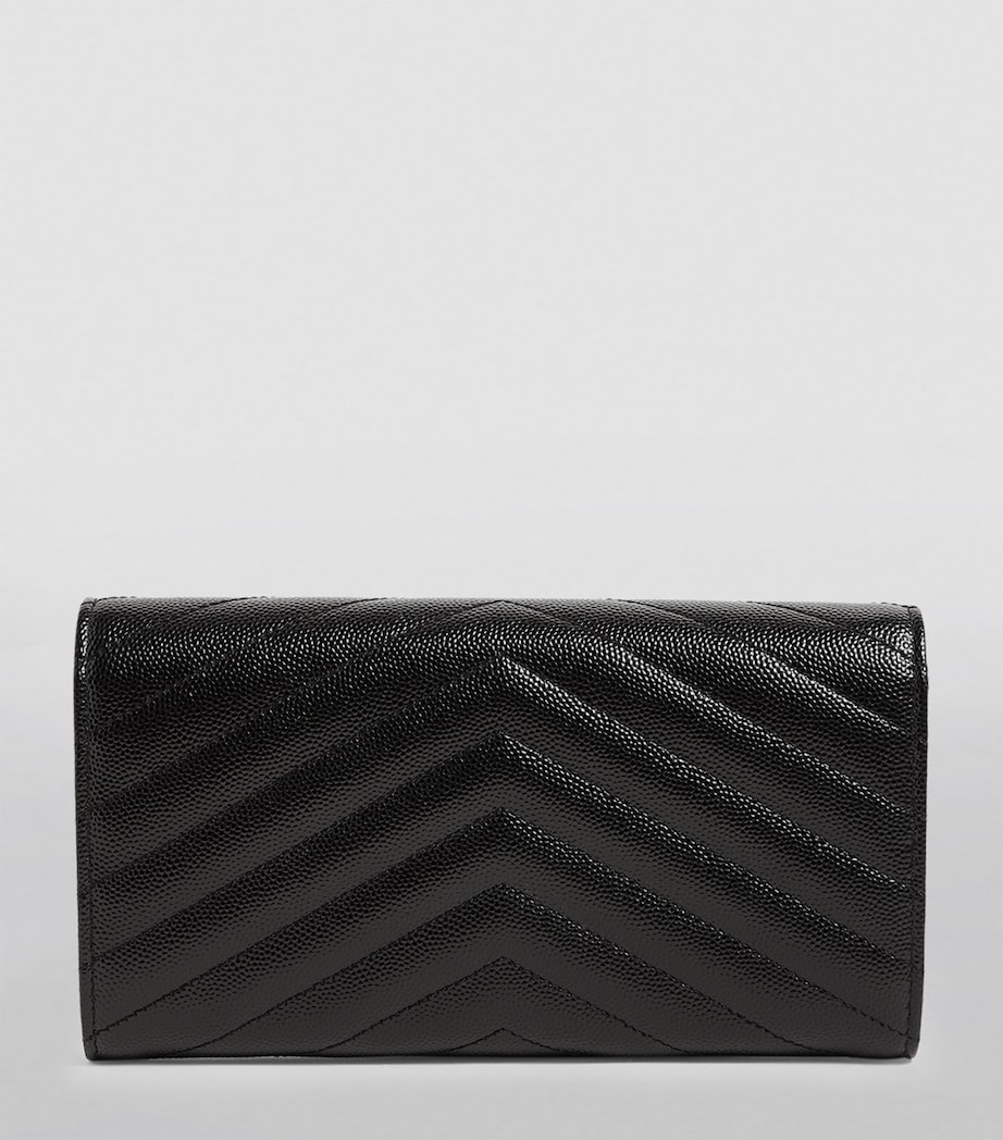 Monogram Saint Laurent Matelassé Large Flap Wallet Image 2