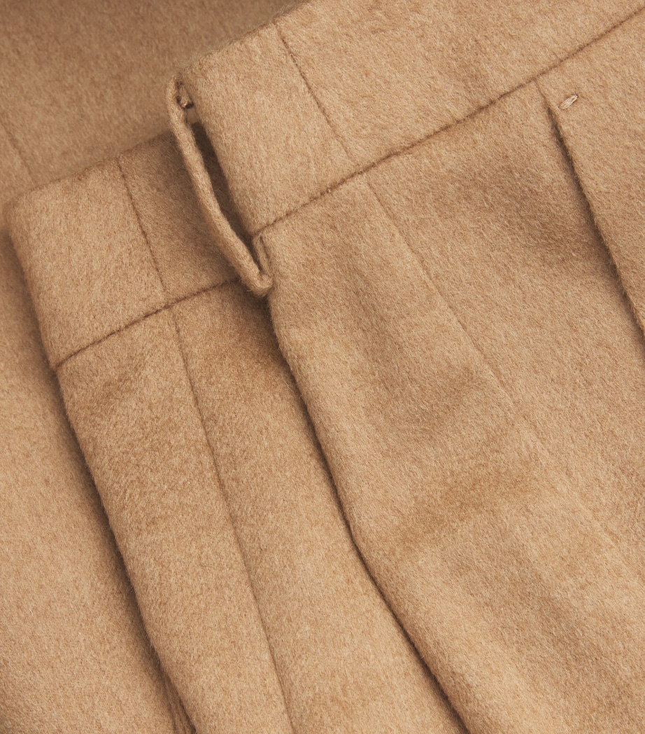 Camelhair Sartoriale Wide-Leg Trousers CAMEL Image 5