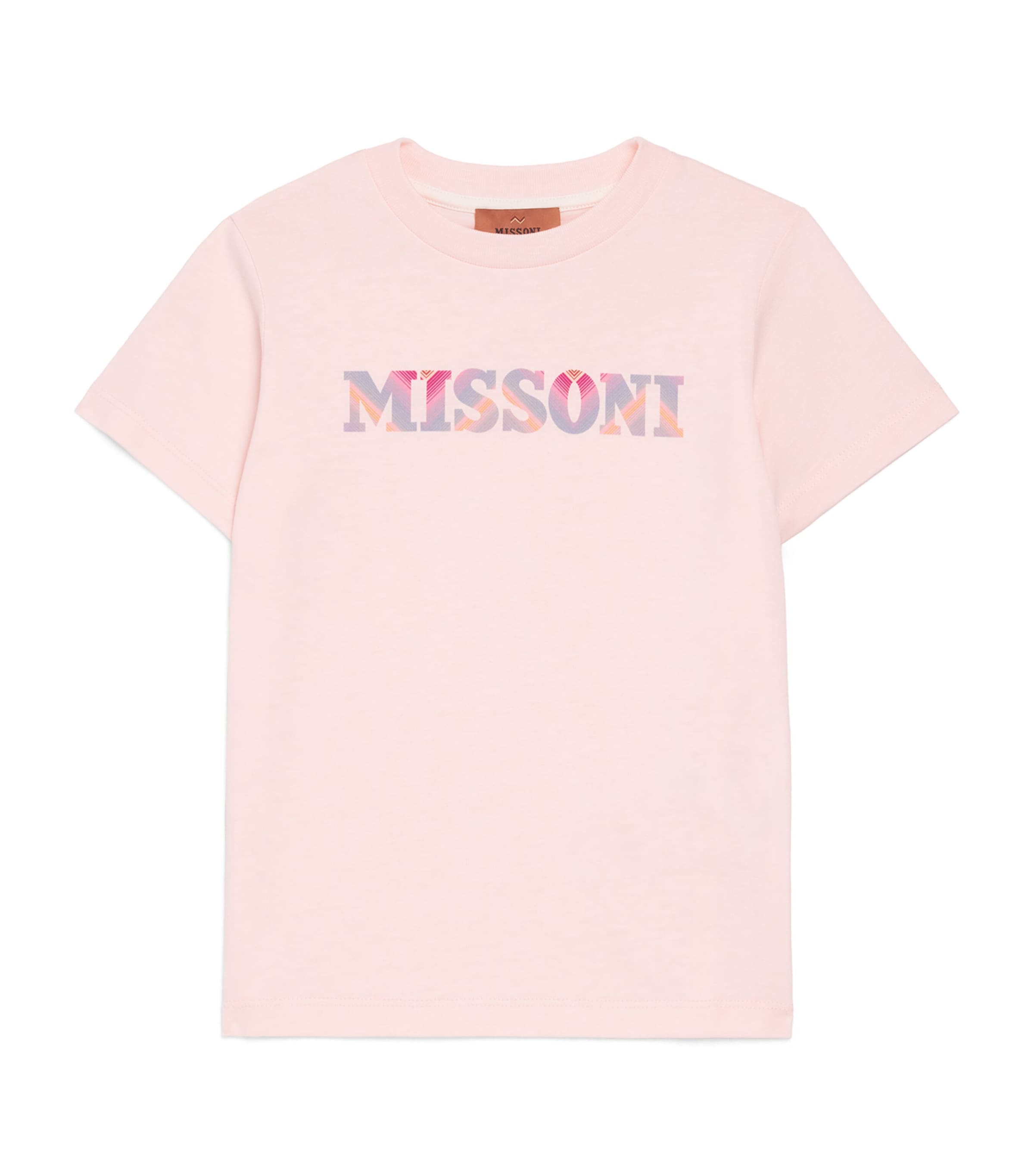 Missoni Kids Cotton Logo T-Shirt (4-14 Years) Pink Image 1
