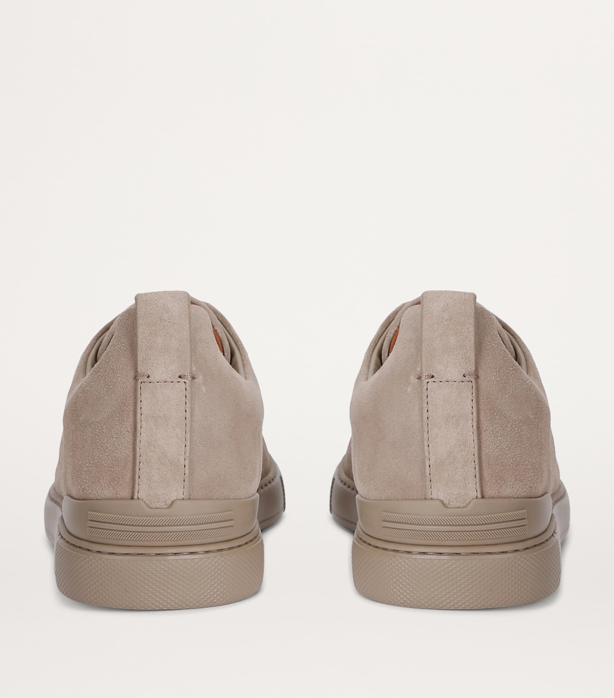 Suede Triple Stitch Sneakers GREY/LIGHT Image 2