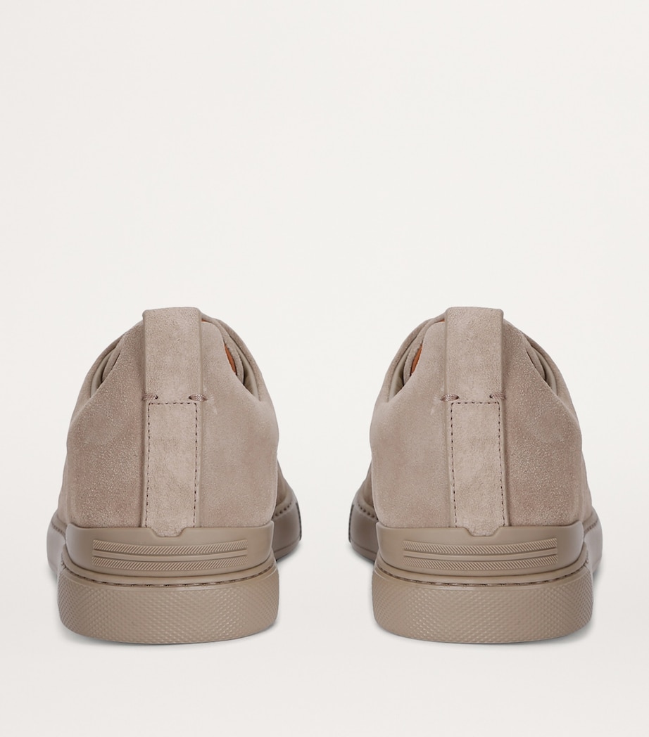 Suede Triple Stitch Sneakers GREY/LIGHT Image 2