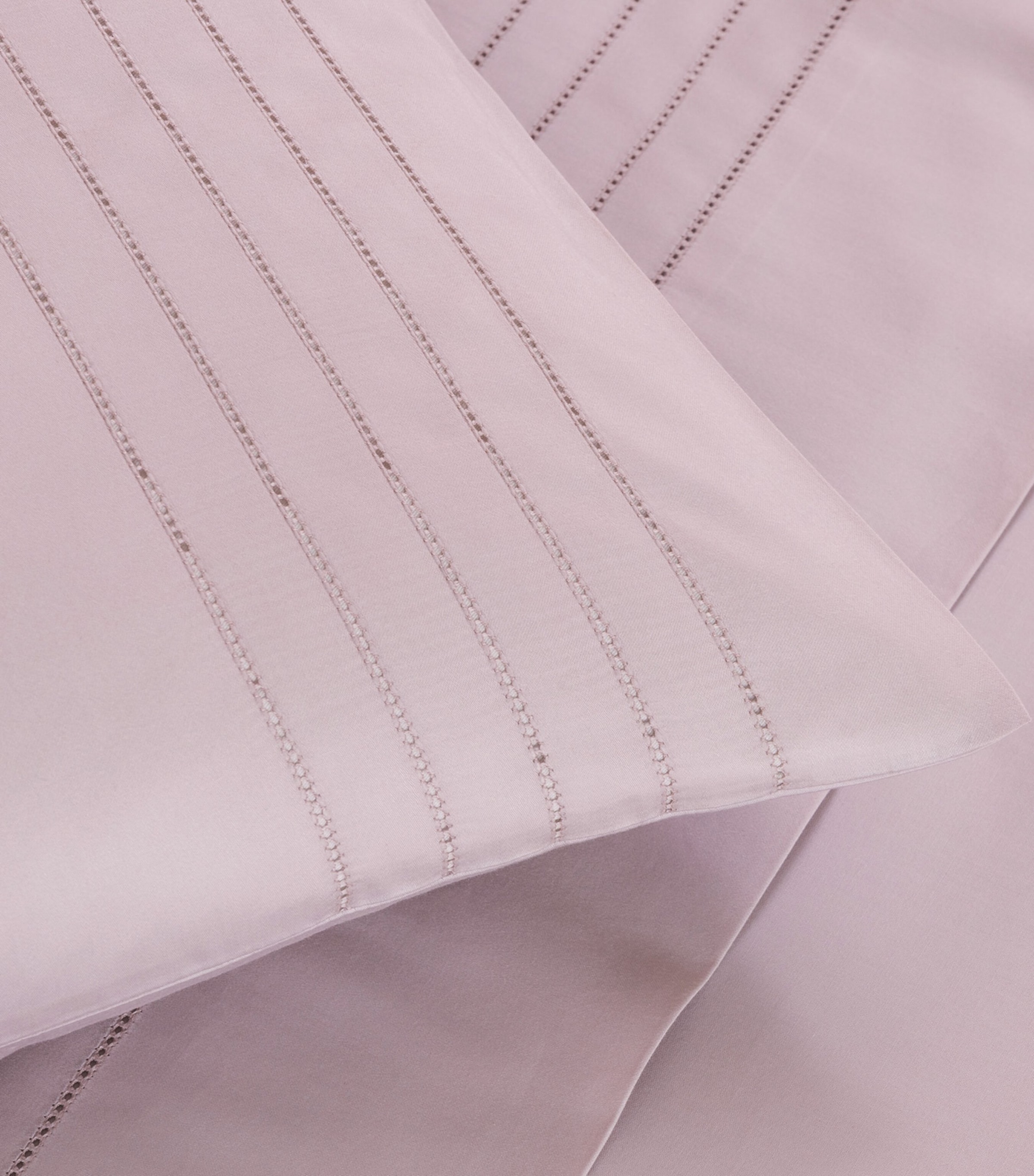 Cotton Lush Ajour Square Pillowcase Set (65cm x 65cm) 3422 - SAKURA PINK Image 6