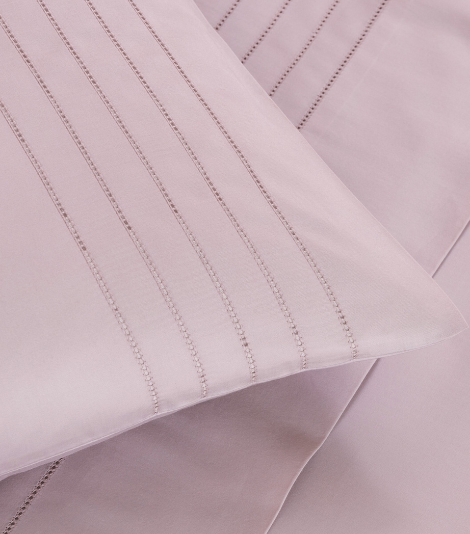 Cotton Lush Ajour Square Pillowcase Set (65cm x 65cm) 3422 - SAKURA PINK Image 6