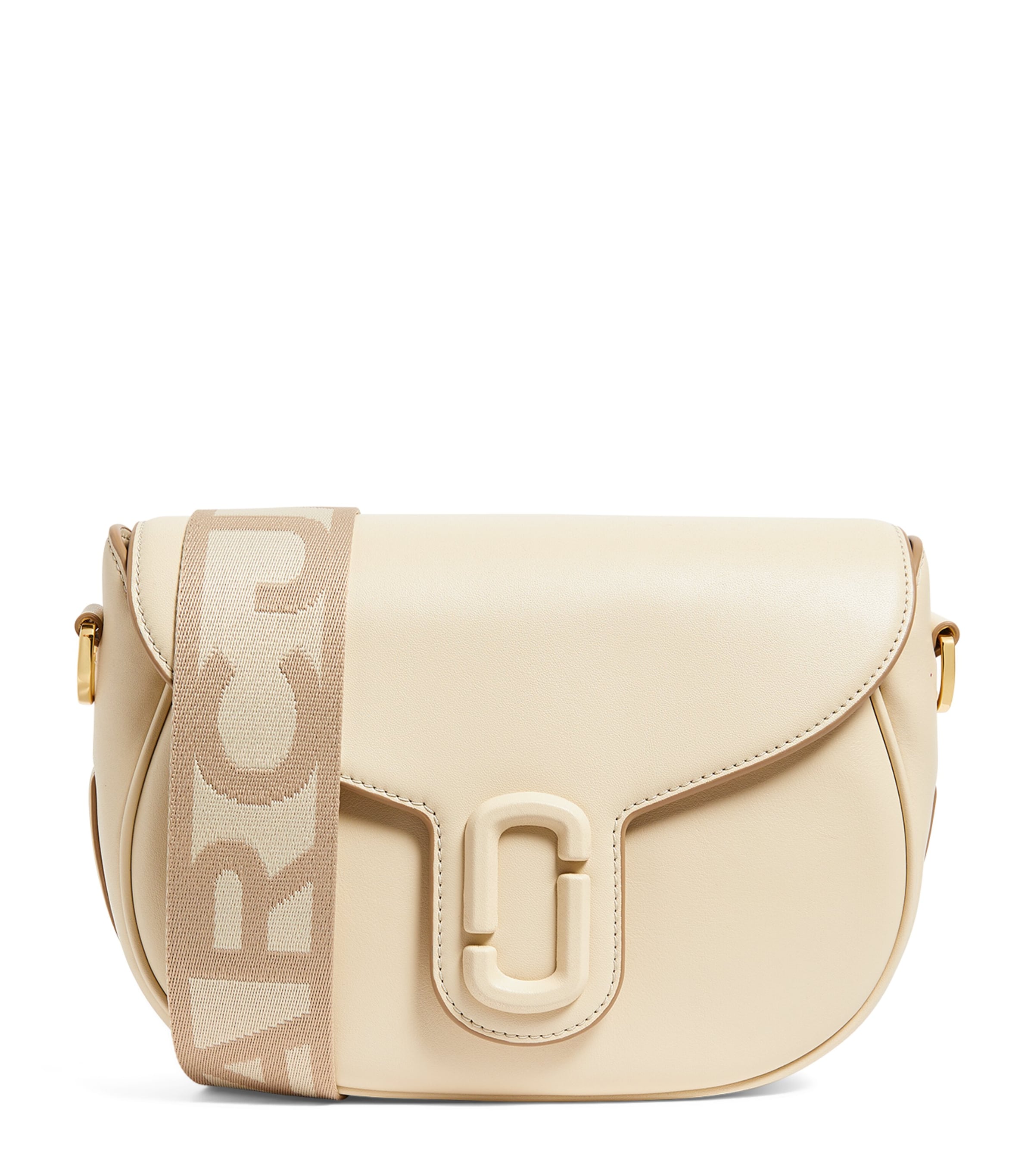 Marc Jacobs The  Leather Saddle Cross-body Bag In White