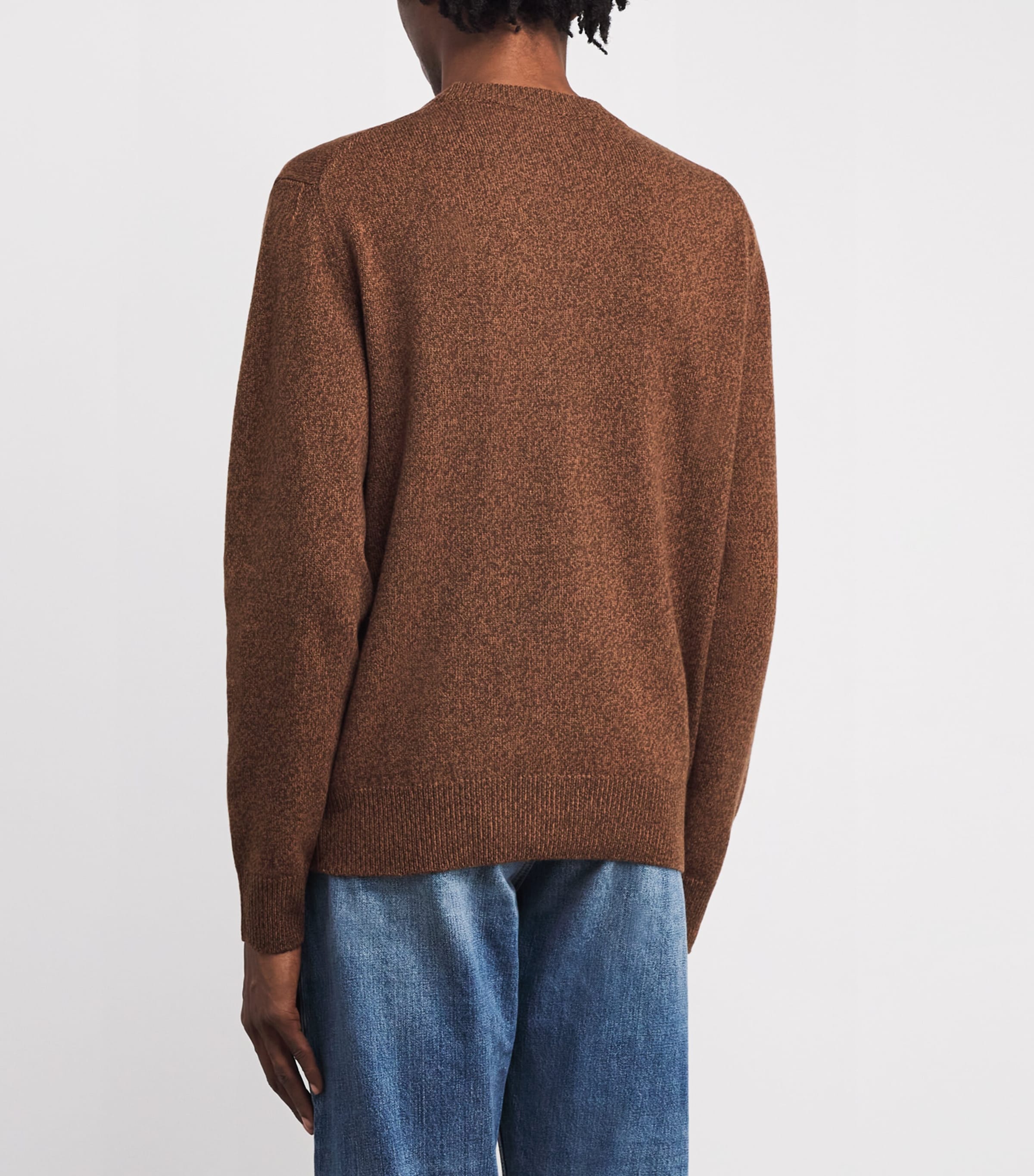 Wool-Cashmere Monogram Sweater F35 Image 4