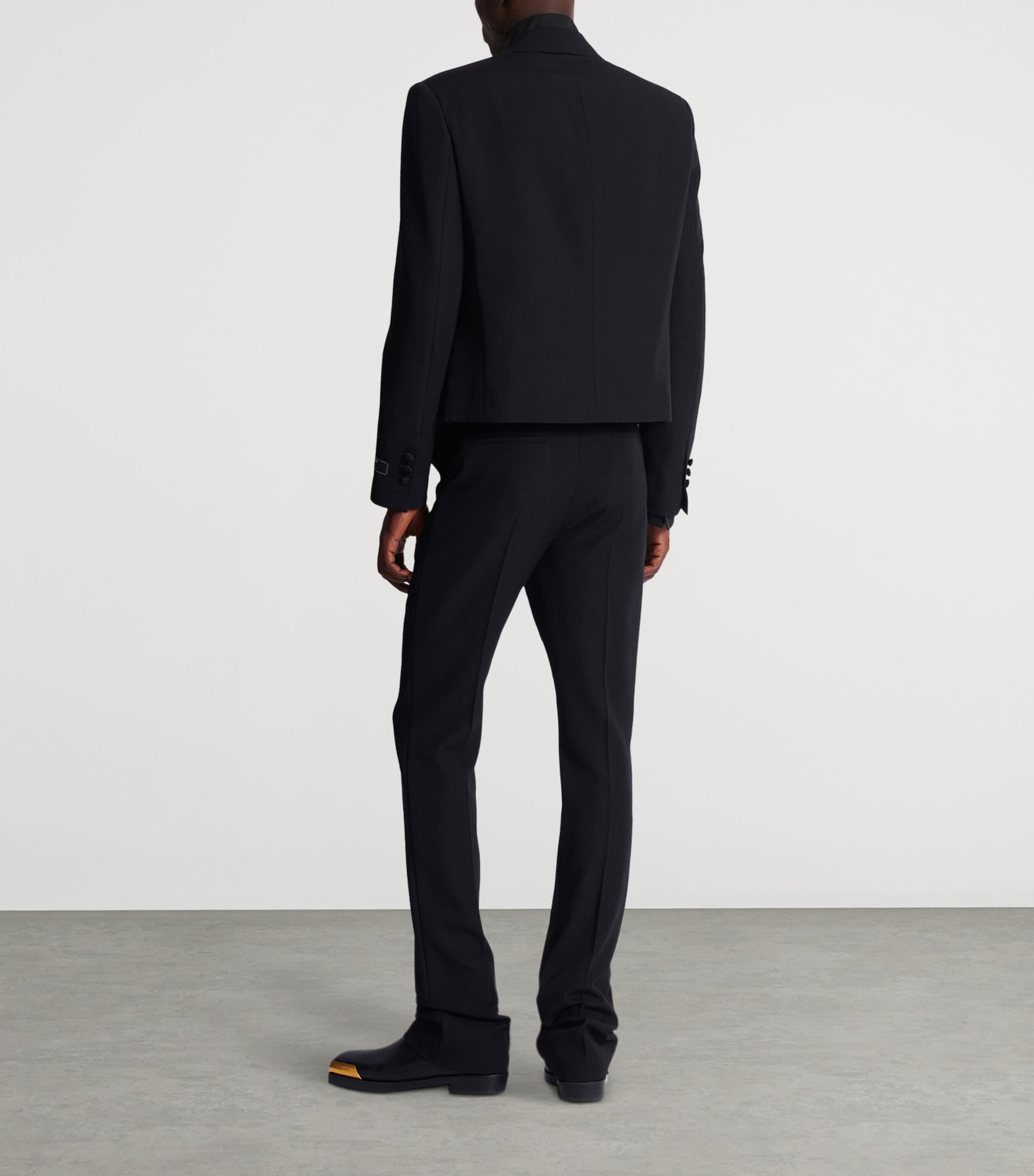 Embellished Double-Breasted Blazer EAW NOIR/CRISTAL Image 8