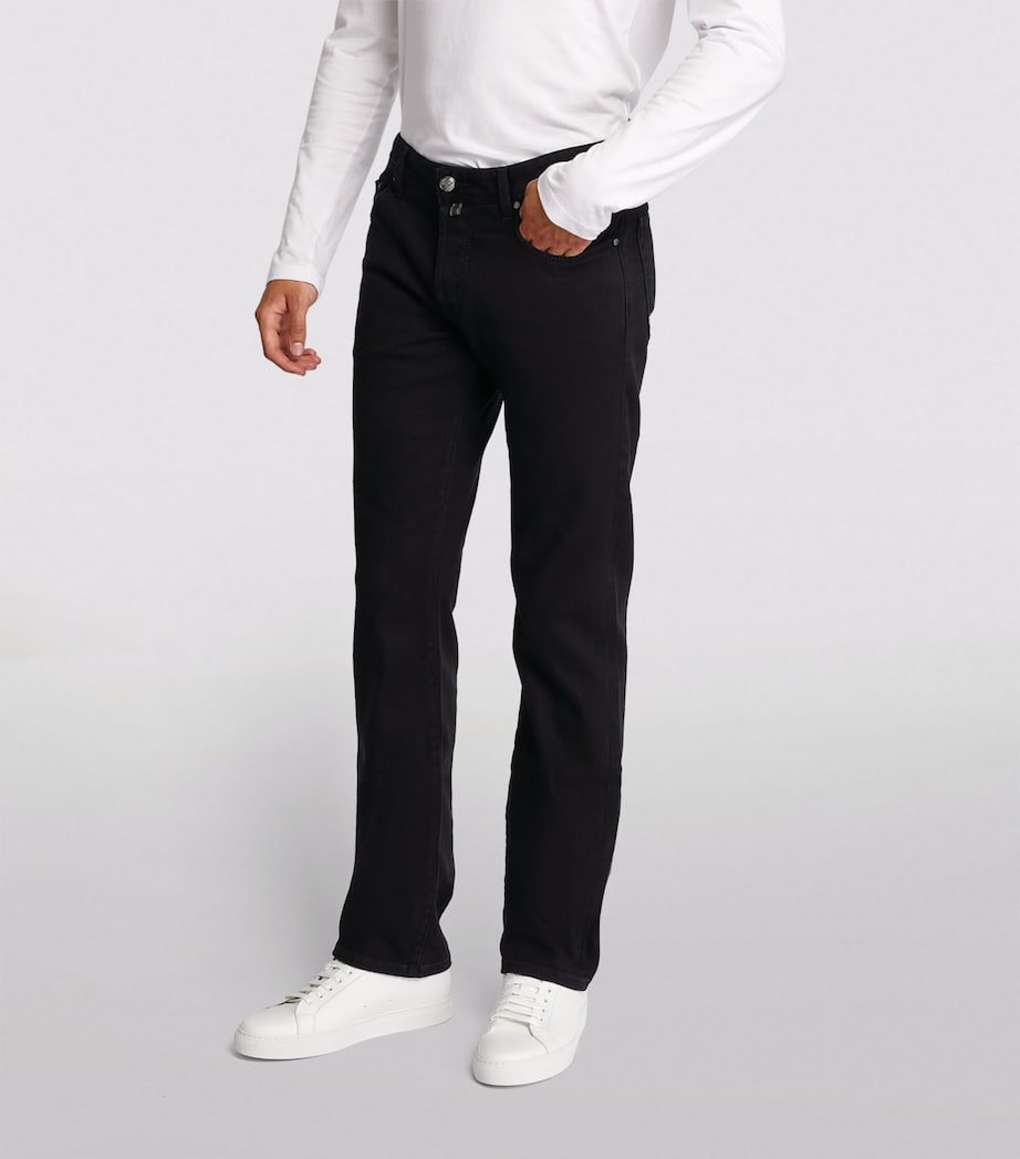 Straight Jeans 118D-BLACK Image 3