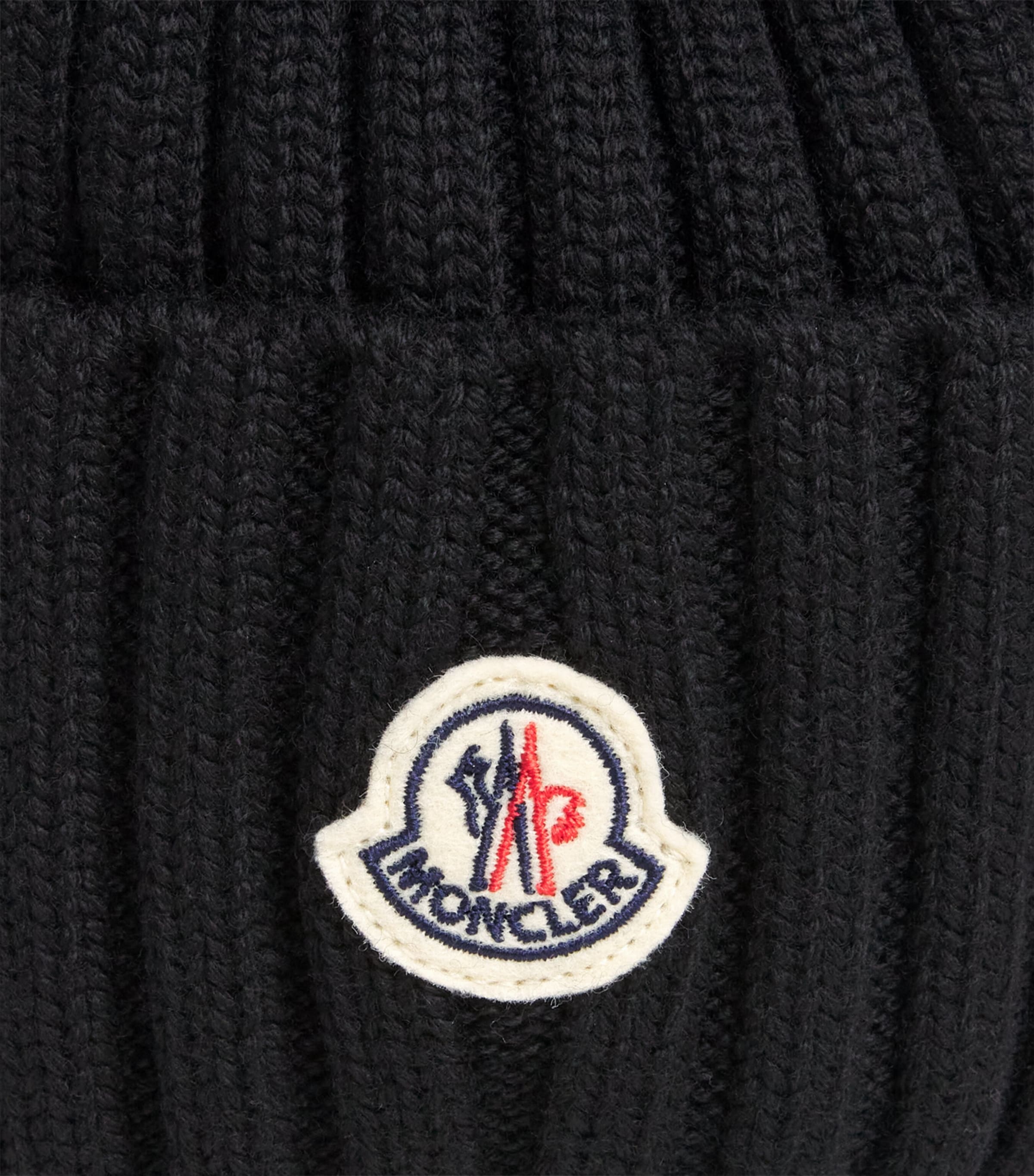 Virgin Wool Pom-Pom Beanie 999 Image 3