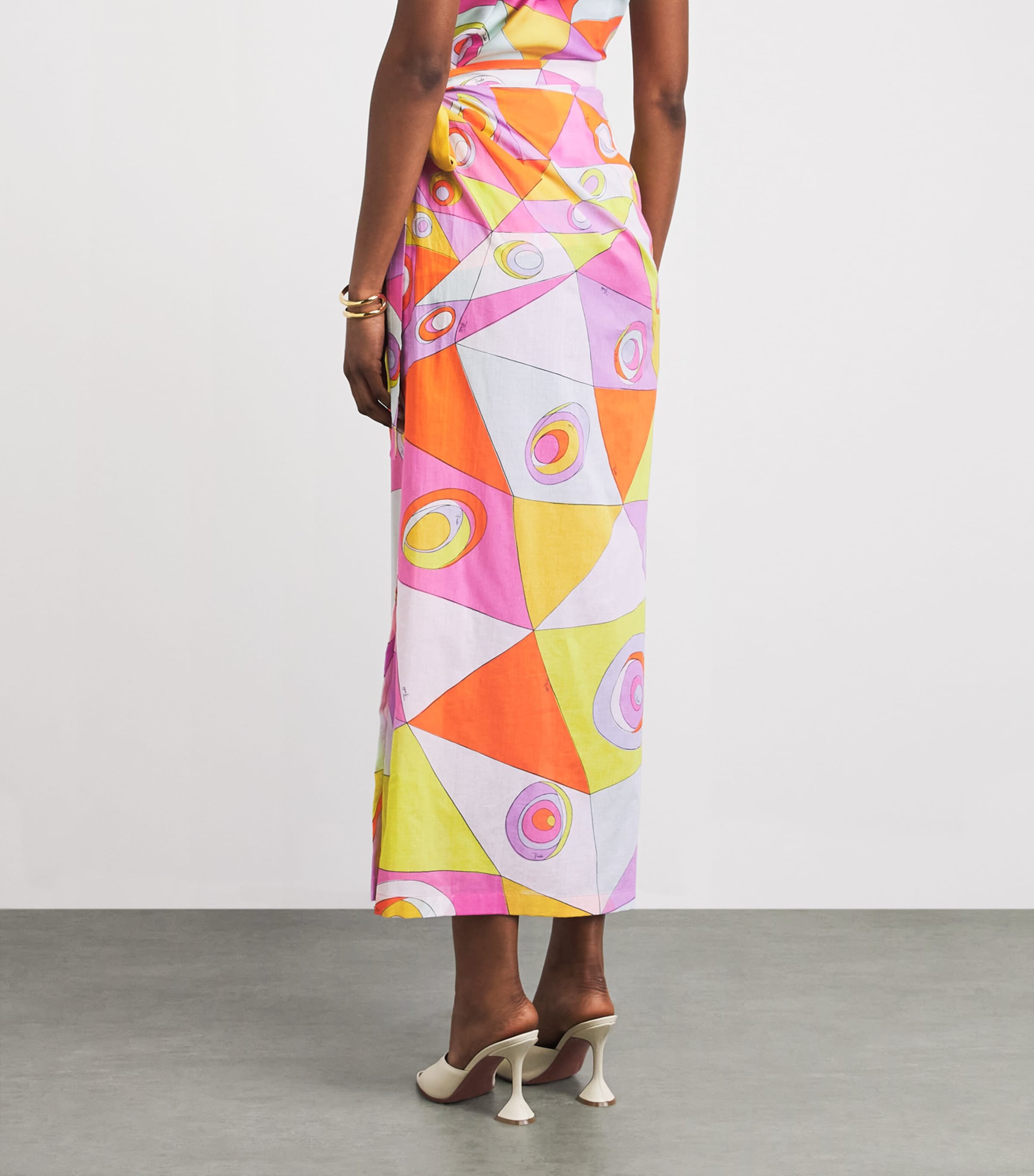 PUCCI Womens Cotton Printed Maxi Pareo Image 5