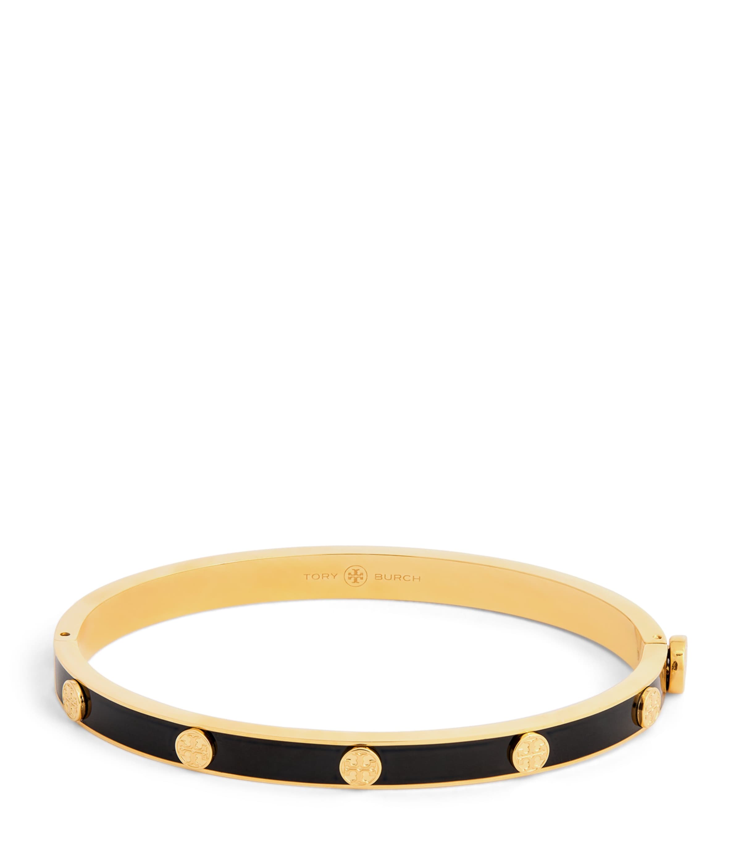 Shop Tory Burch Double T Miller Bracelet In Gold