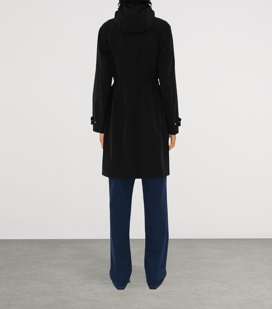 Nylon-Cotton Parka Jacket BLACK Image 4