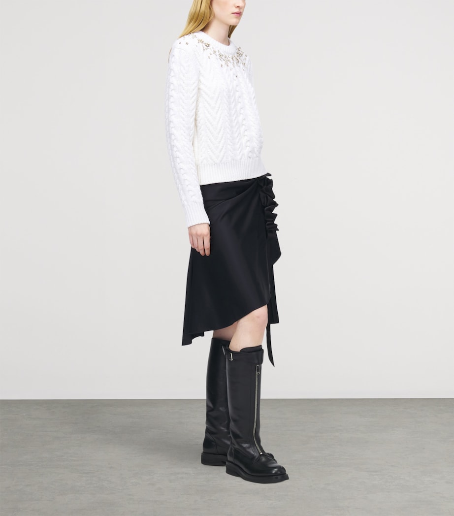 Wool-Cashmere Embellished Sweater 9006 Image 3