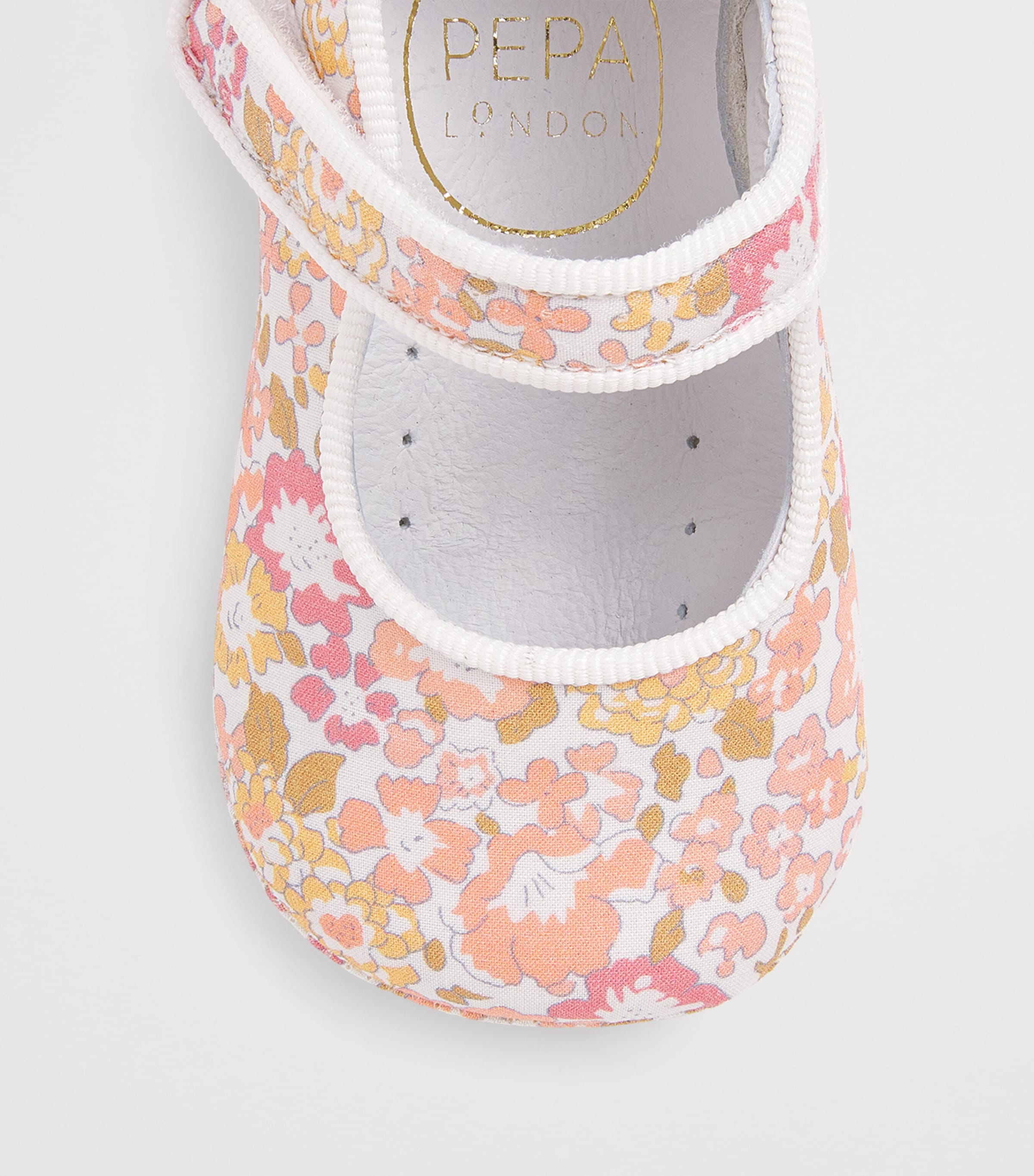 Floral Print Mary Jane Pram Shoes PINK Image 4
