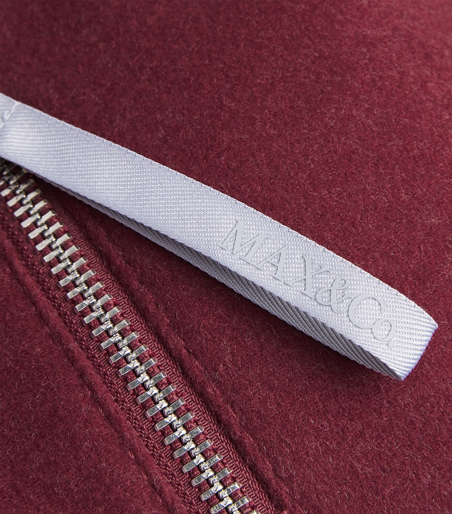 Virgin Wool Bomber Jacket BORDEAUX Image 5