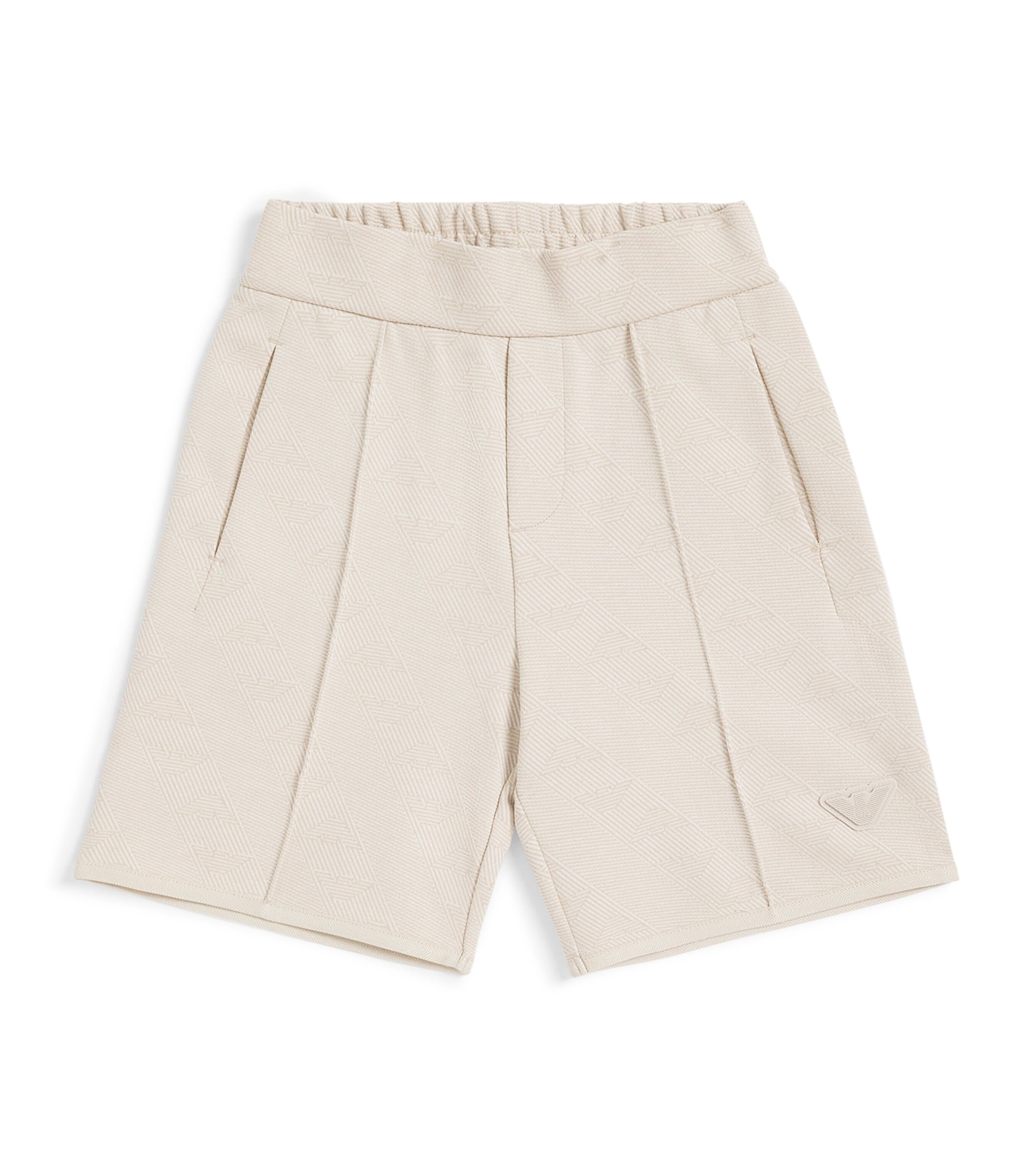 Emporio Armani Kids Patterned Chino Shorts (4-16 Years) French Oak Image 1