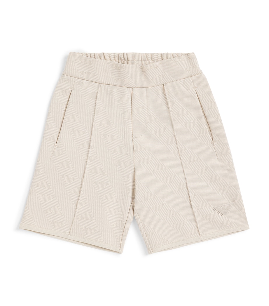 Emporio Armani Kids Patterned Chino Shorts (4-16 Years) French Oak Image 1