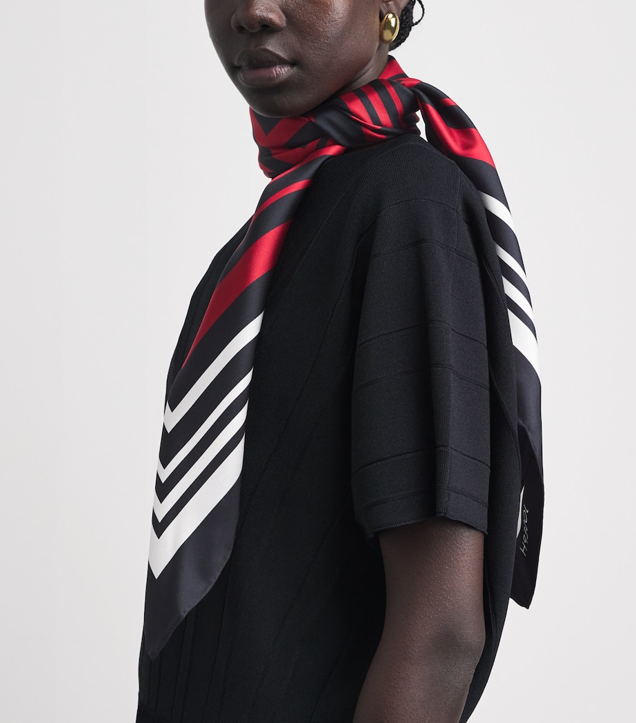 Joseph Silk Lexi Scarf Garnet Image 2