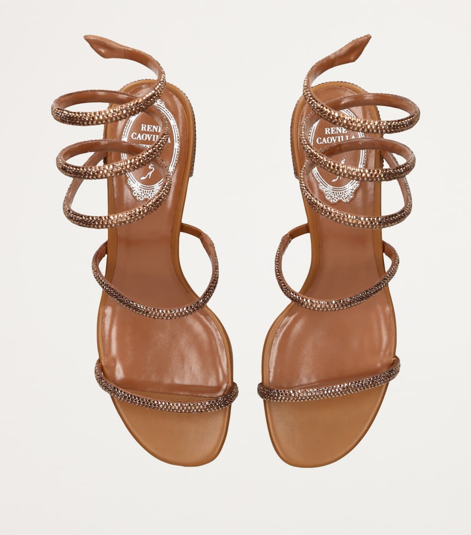 Leather Cleo Sandals 40 BROWN Image 4